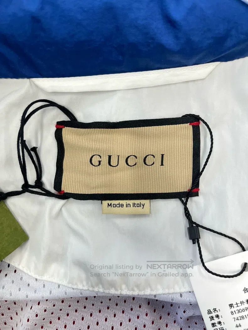 Gucci Gucci White, blue and red stitched striped double G logo z Size US S / EU 44-46 / 1 - 4 Thumbnail