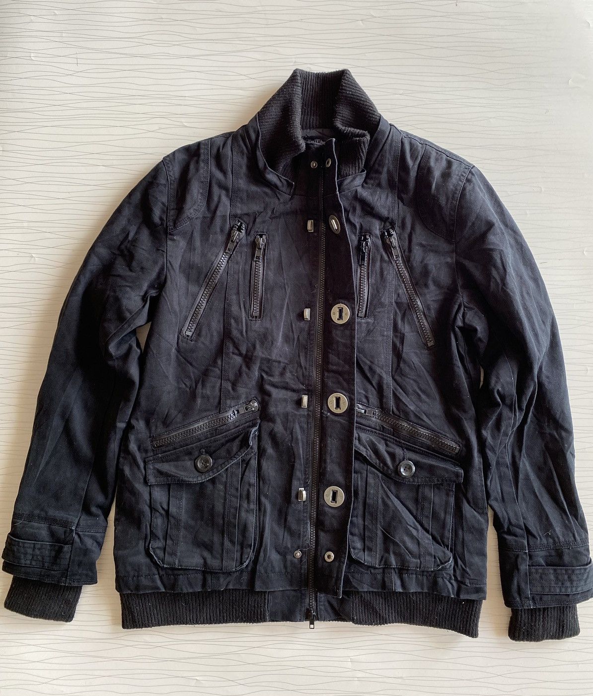 14th Addiction × In The Attic × KMRii Vtg In The Attic Japan Militery Zipp Bondage Tactical Jacket Size US L / EU 52-54 / 3 - 14 Thumbnail