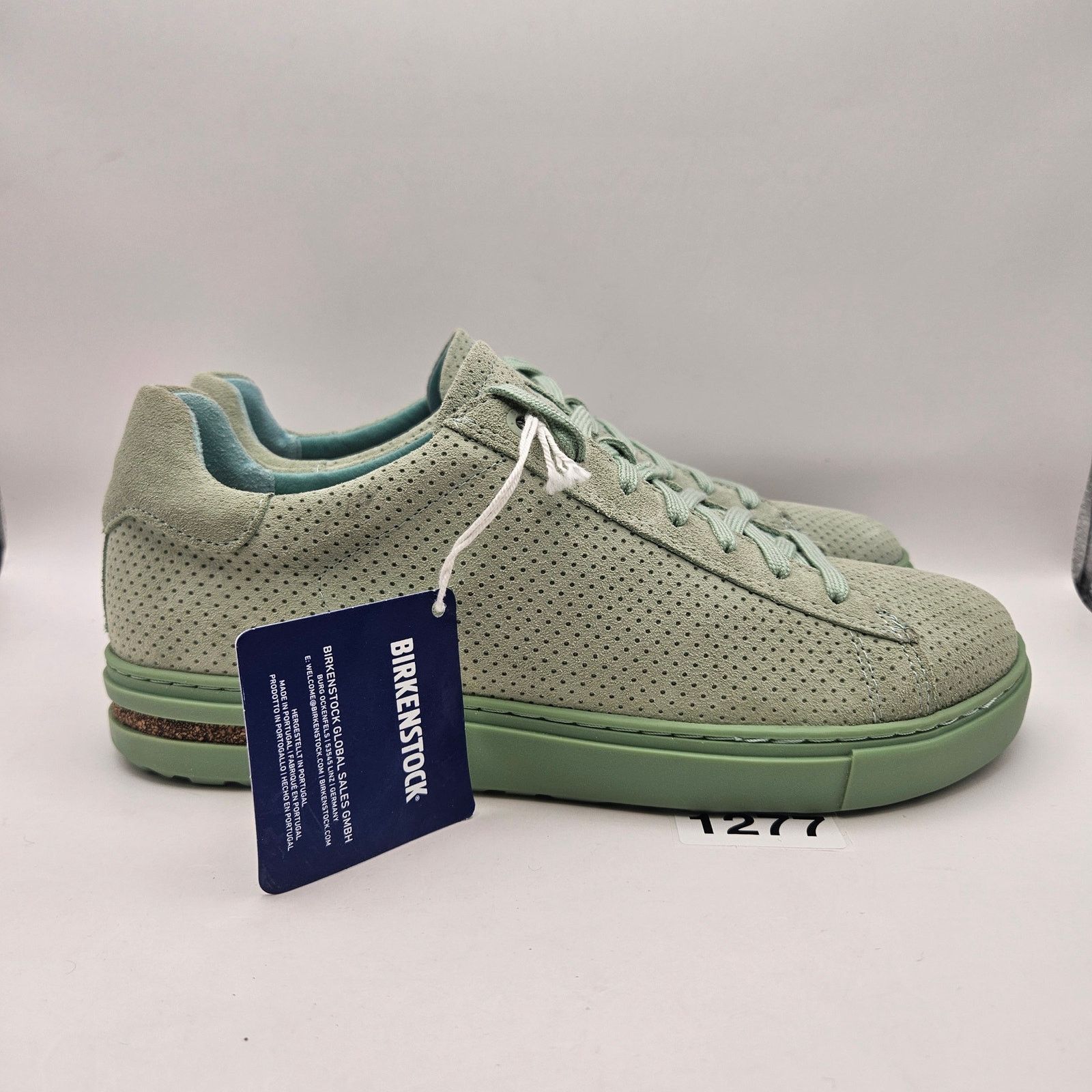 Birkenstock BIRKENSTOCK WOMEN'S 9 BEND LOW SUEDE MATCHA SNEAKER Size US 9 / IT 39 - 4 Thumbnail