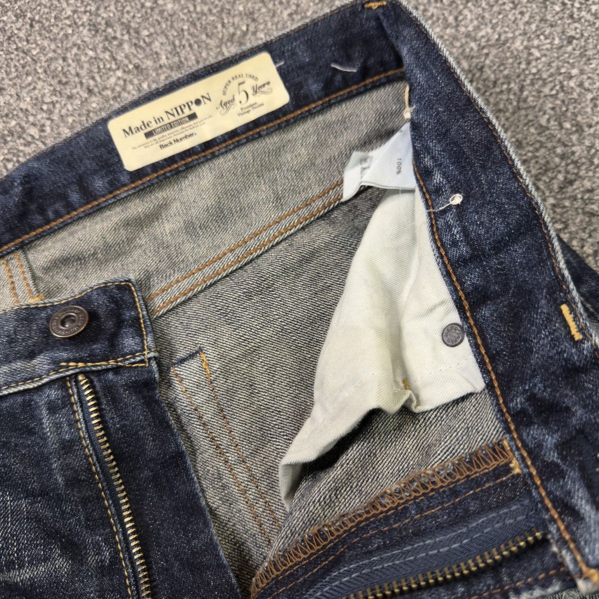 Japanese Brand 🔥🇯🇵 Back Number Limited Edition Denim Size US 33 - 15 Thumbnail