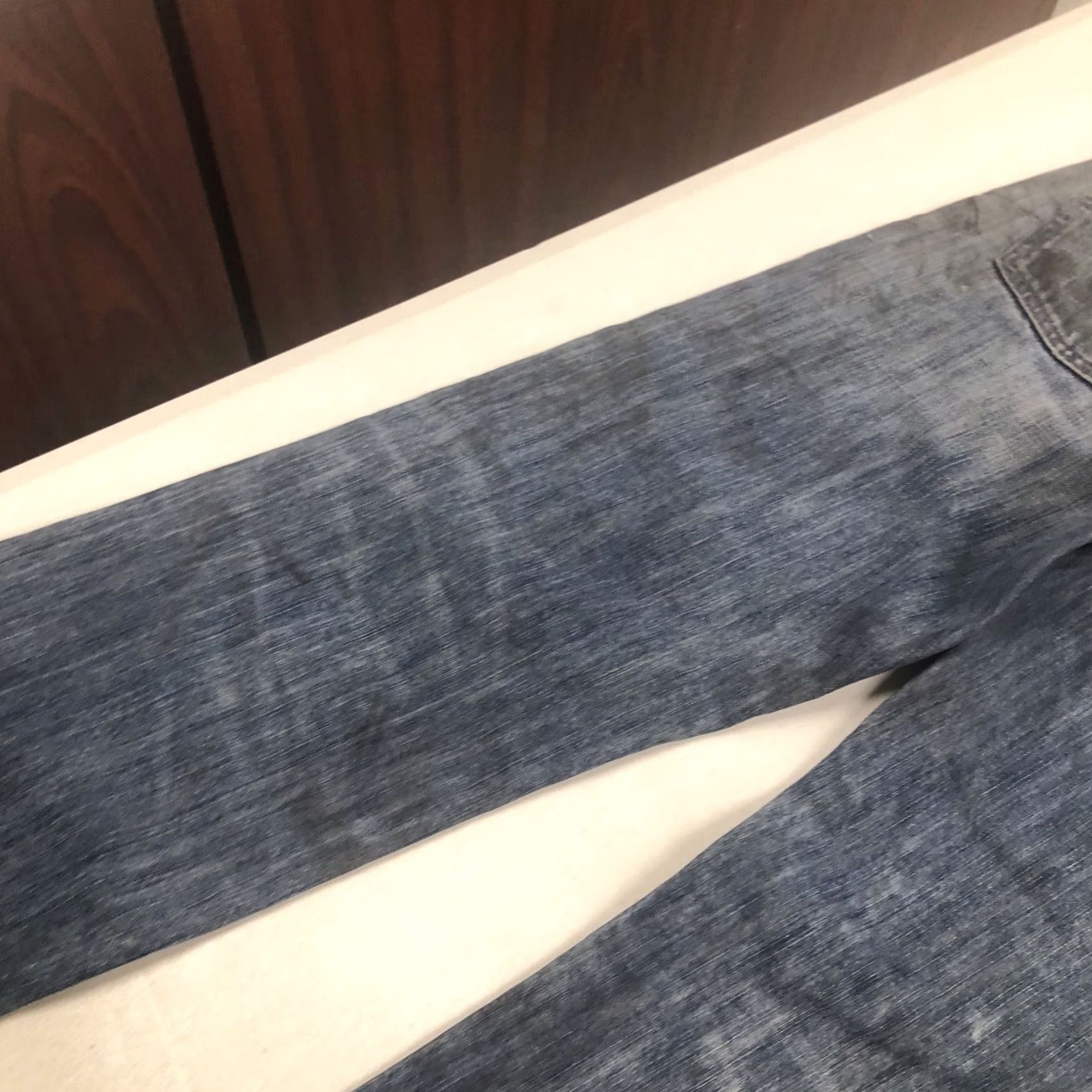 Levi's Levi's 513 Men's Slim Straight Jeans Dark Blue 32x30 5-Pocket Denim Cotton Blend Slim Fit Regular Rise Mid 90s Theme Mens Size US 32 / EU 48 - 7 Thumbnail