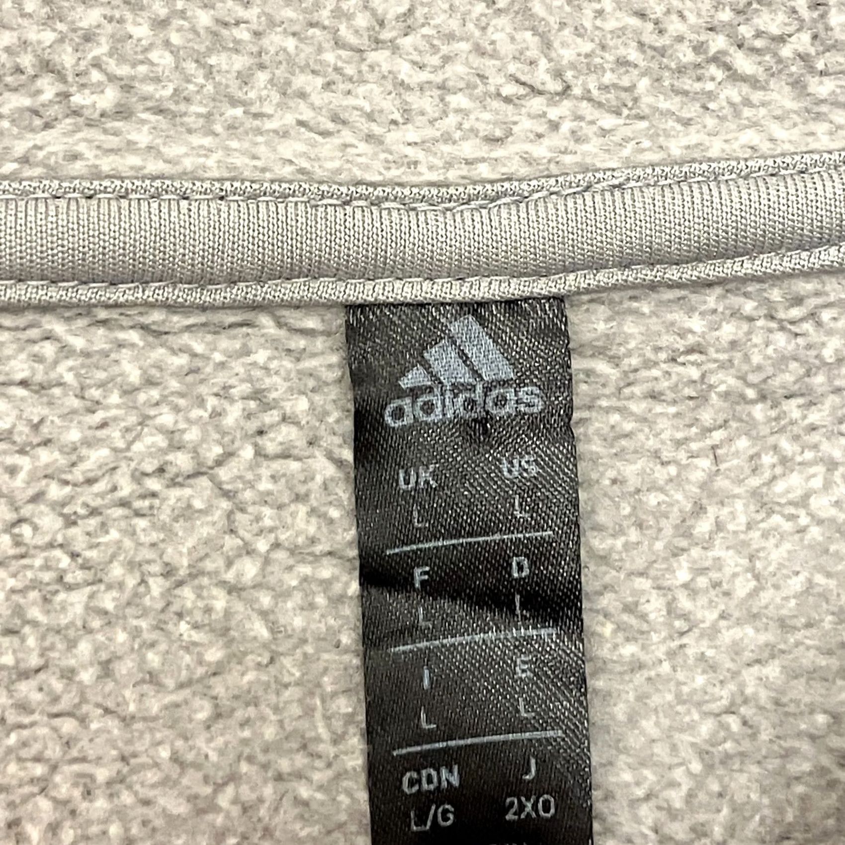 Adidas Adidas Hoodie Sweatshirt Mens Large Grey Logo Spell Out Pullover Sports Size US L / EU 52-54 / 3 - 4 Thumbnail