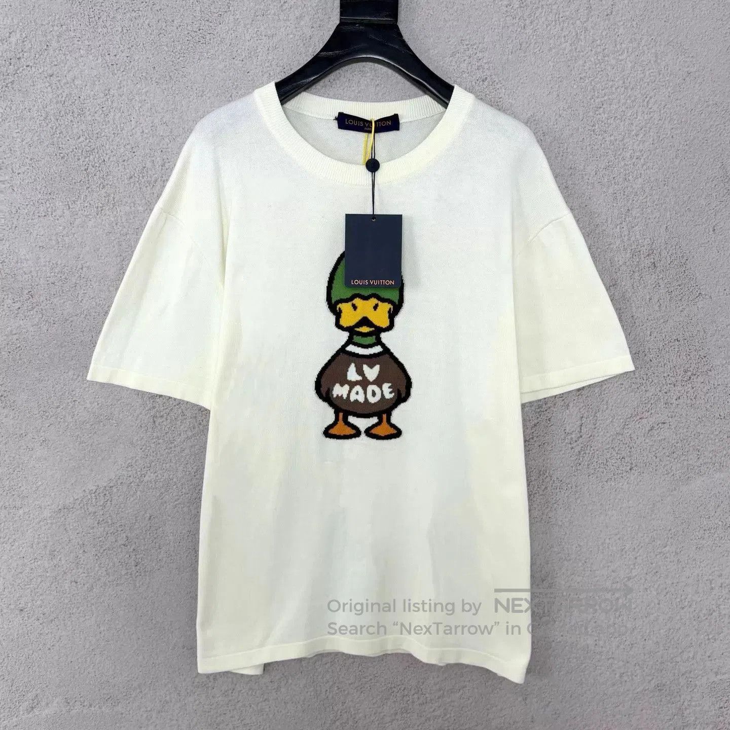 Louis Vuitton White Short Sleeve Shirt with Duck Graphic. Size US L / EU 52-54 / 3 - 1 Thumbnail