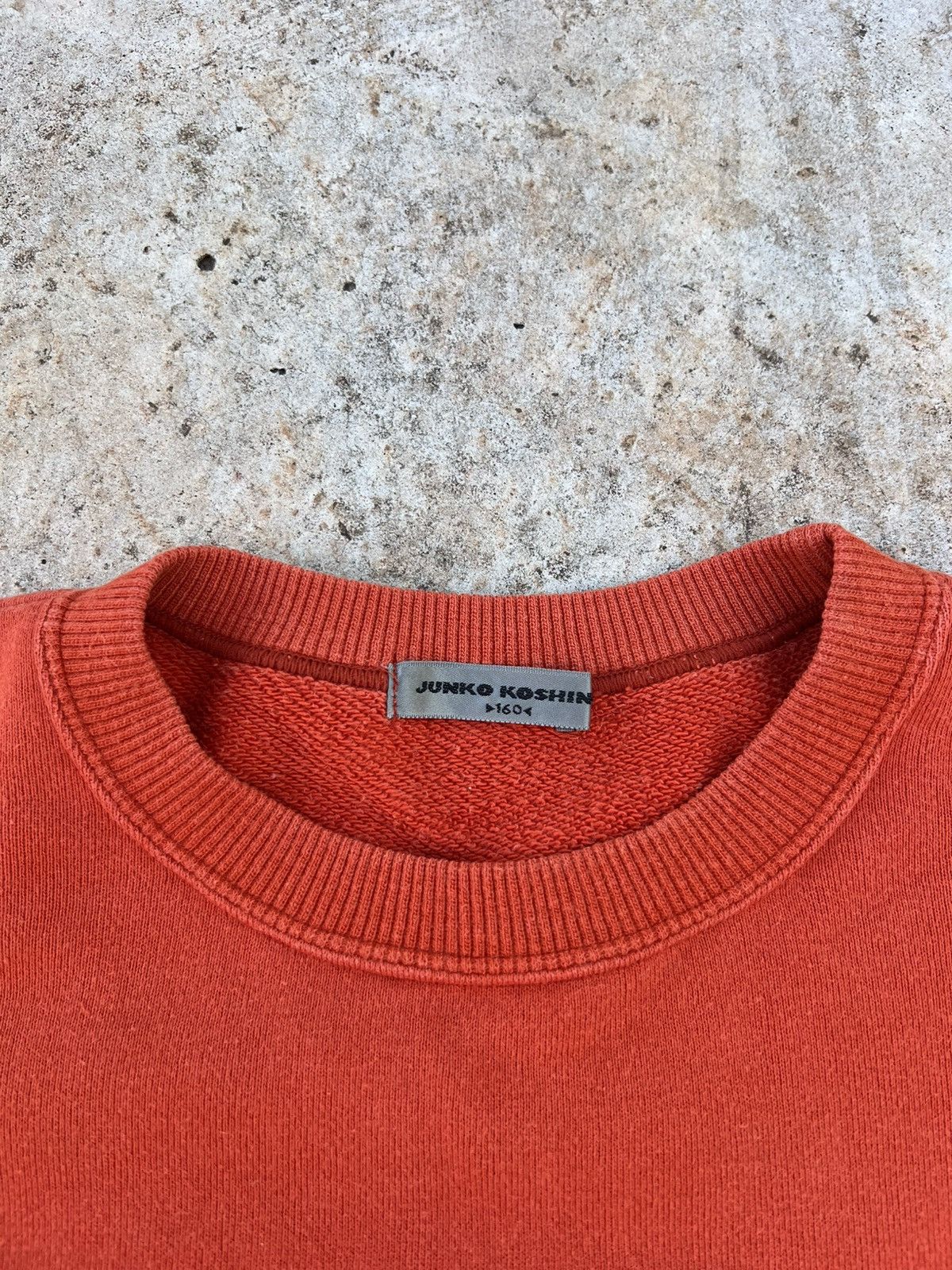 Japanese Brand Junko Koshino Orange Crewneck Size US L / EU 52-54 / 3 - 6 Thumbnail