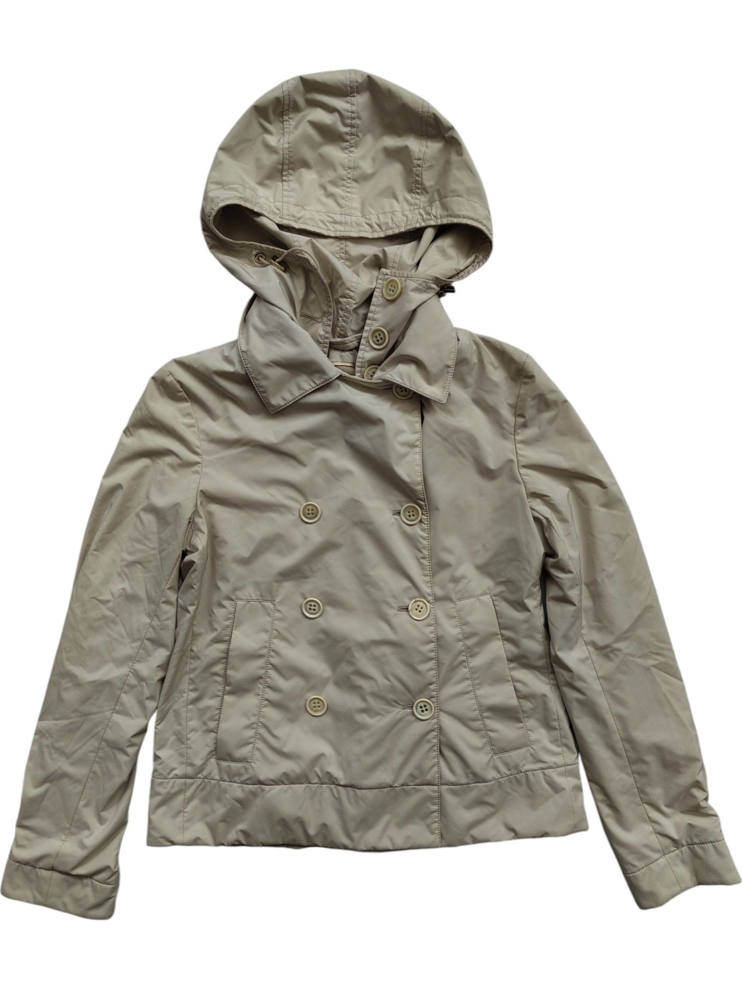 Loro Piana Beige Storm System Lightweight Doublet Breasted Jacket Size XS / US 0-2 / IT 36-38 - 1 Thumbnail