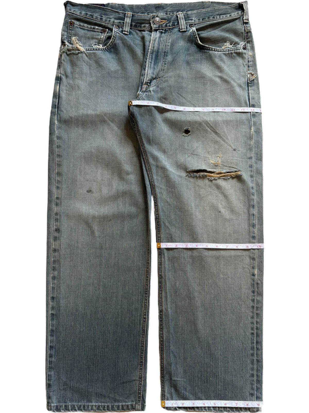 Edwin × Japanese Brand SALES🔥Vintage Japanese Edwin Distressed Baggy Jeans Size US 39 - 14 Thumbnail