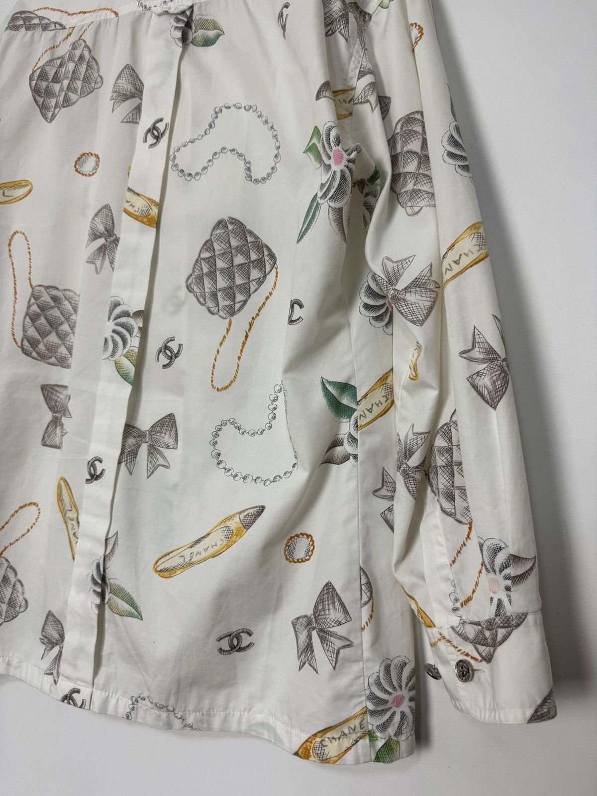 Chanel Chanel SS96 Runway by Karl Lagerfeld Button-Up Blouse Shirt Size M / US 6-8 / IT 42-44 - 6 Thumbnail