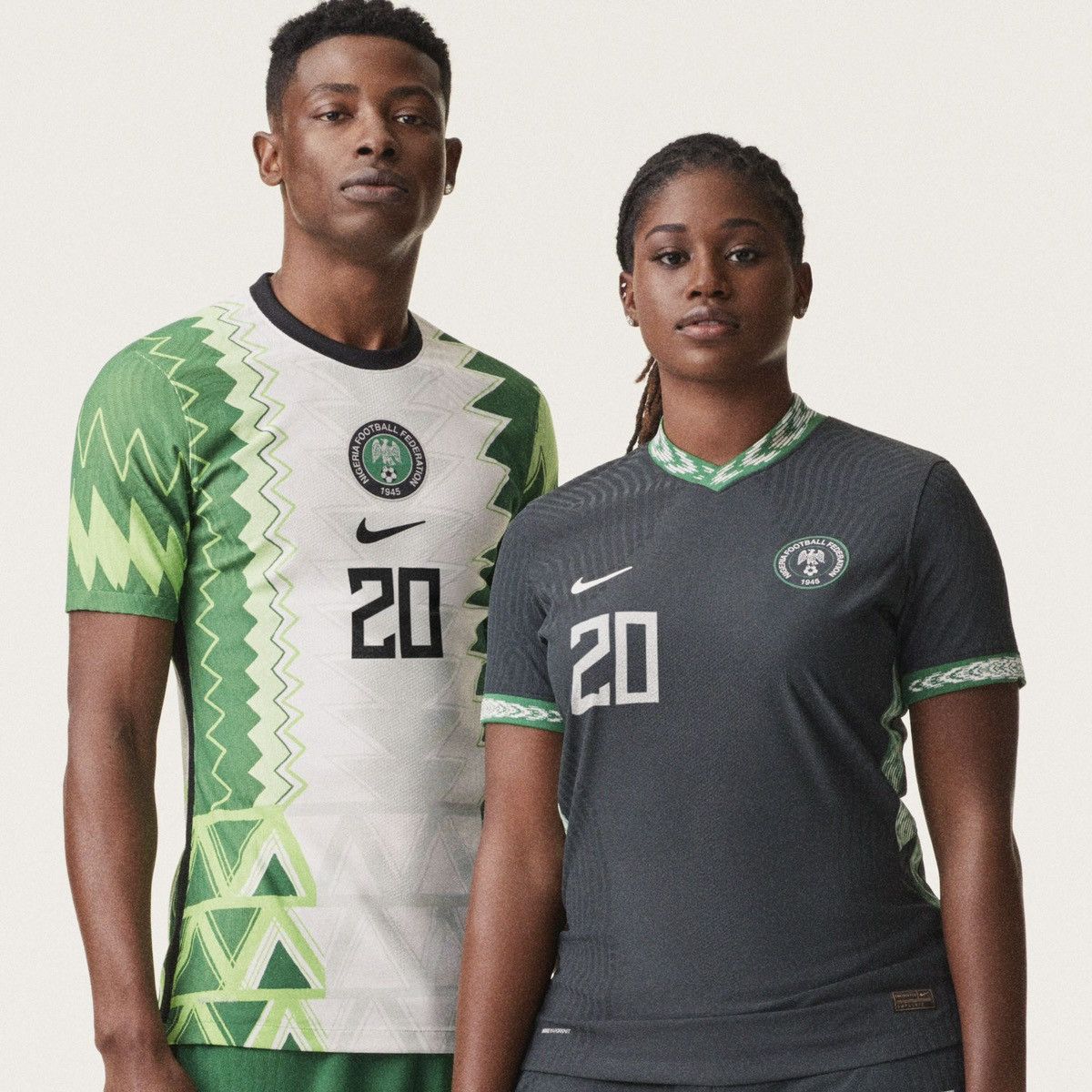 Nike Nigeria 2020 Home Soccer Jersey Football Kit Shirt Size US M / EU 48-50 / 2 - 2 Thumbnail