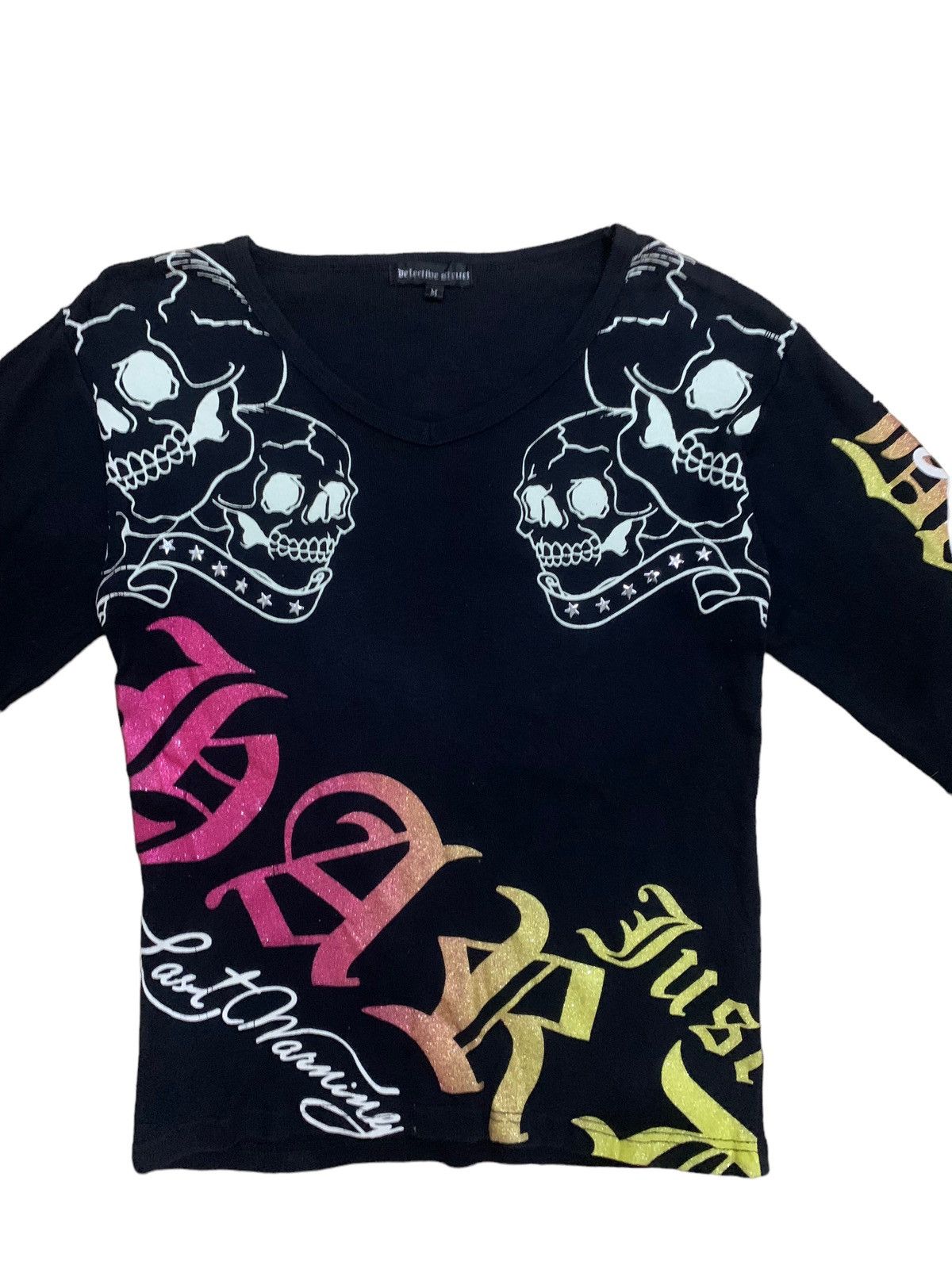 14th Addiction × Le Grande Bleu (L.G.B.) × Seditionaries Vintage Japanese Detectibe Struct Skull Punk Gothic Tshirt Size US M / EU 48-50 / 2 - 4 Thumbnail