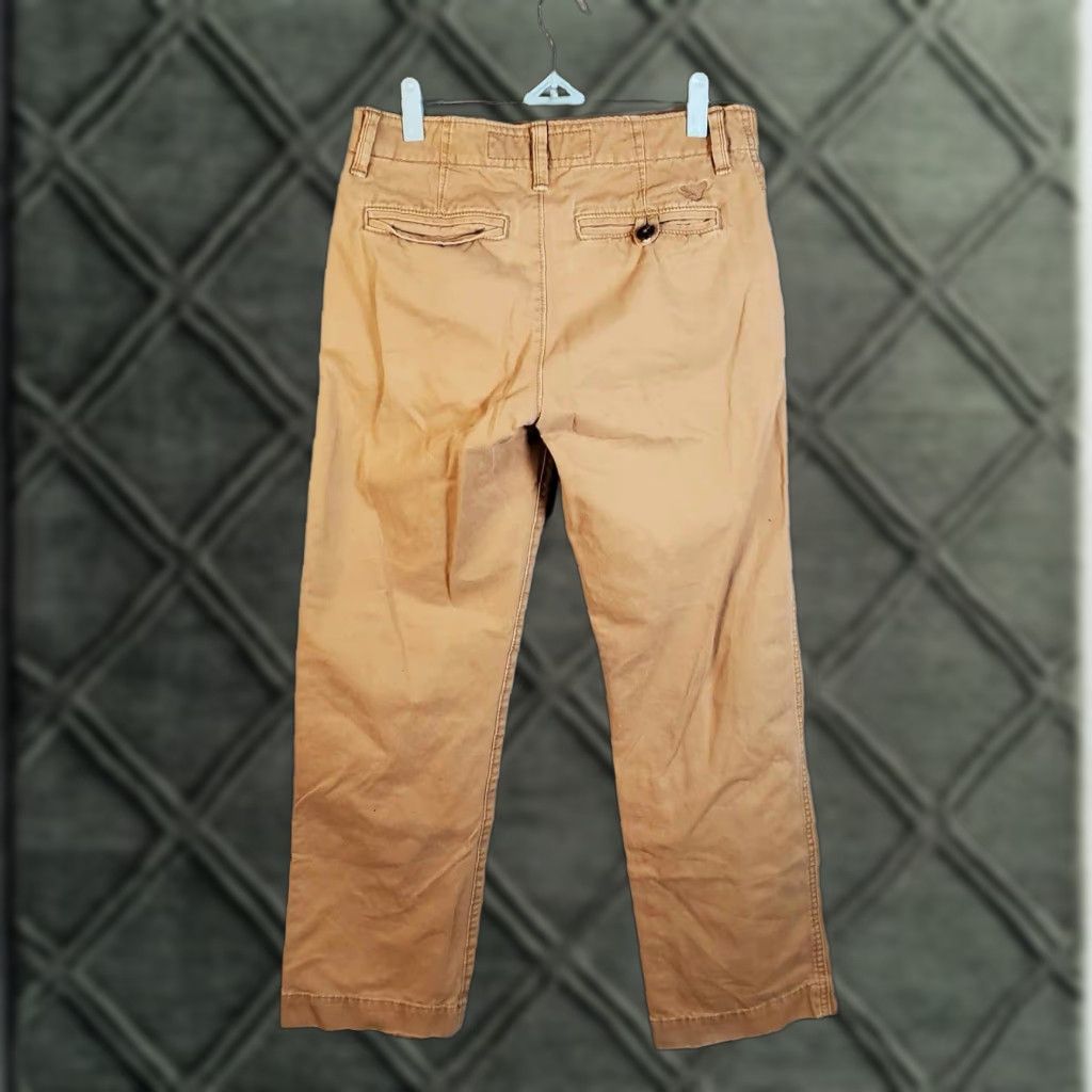 American Eagle Outfitters VINTAGE American Eagle Relaxed Straight Khaki Pants Mens Beige 100% Cotton Regular Size 29 28x30 28x30 Chinos 28 Size US 29 - 1 Thumbnail