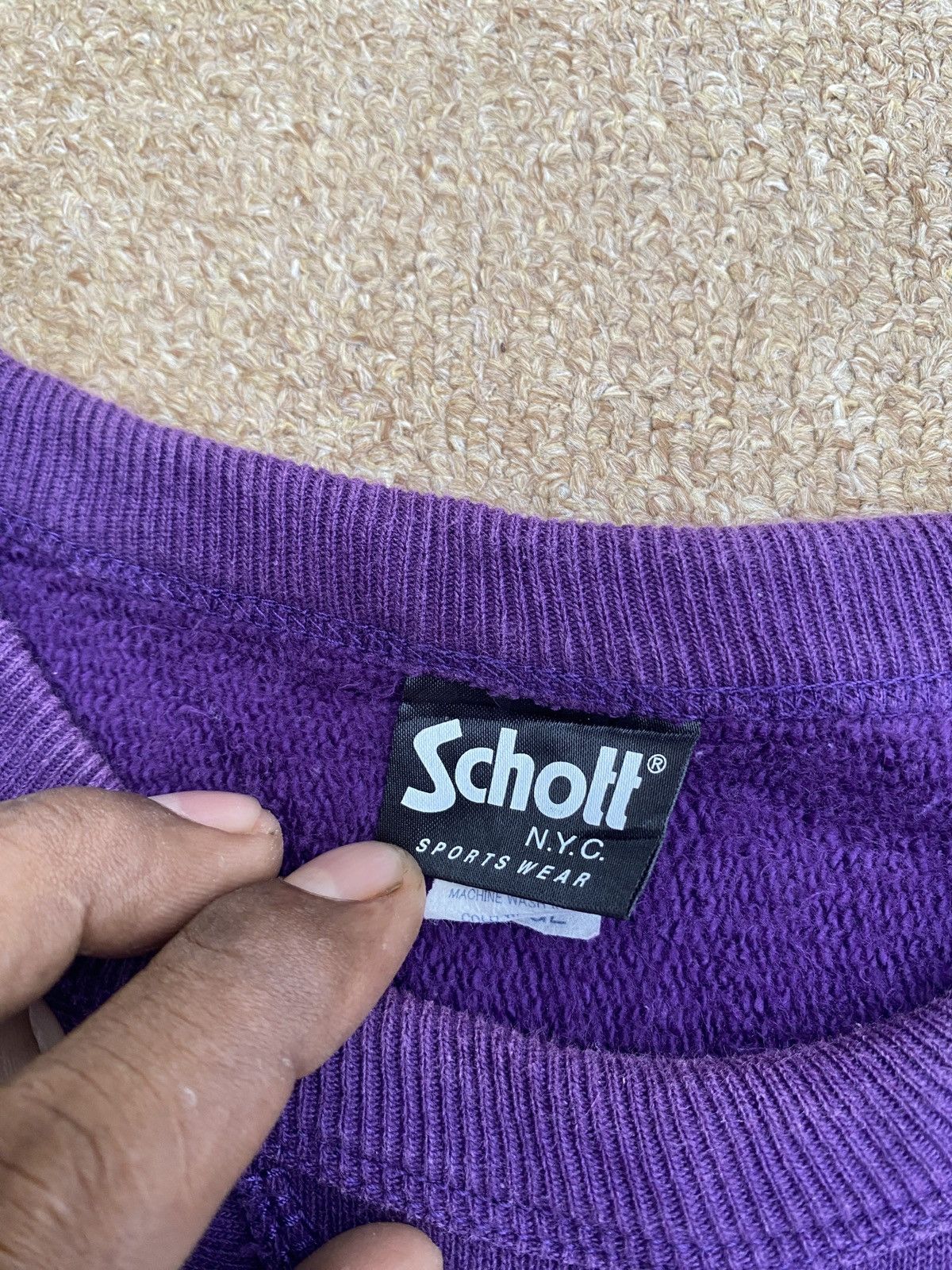 Schott × Vintage Vintage schott crewneck sweatshirt Size US L / EU 52-54 / 3 - 9 Thumbnail