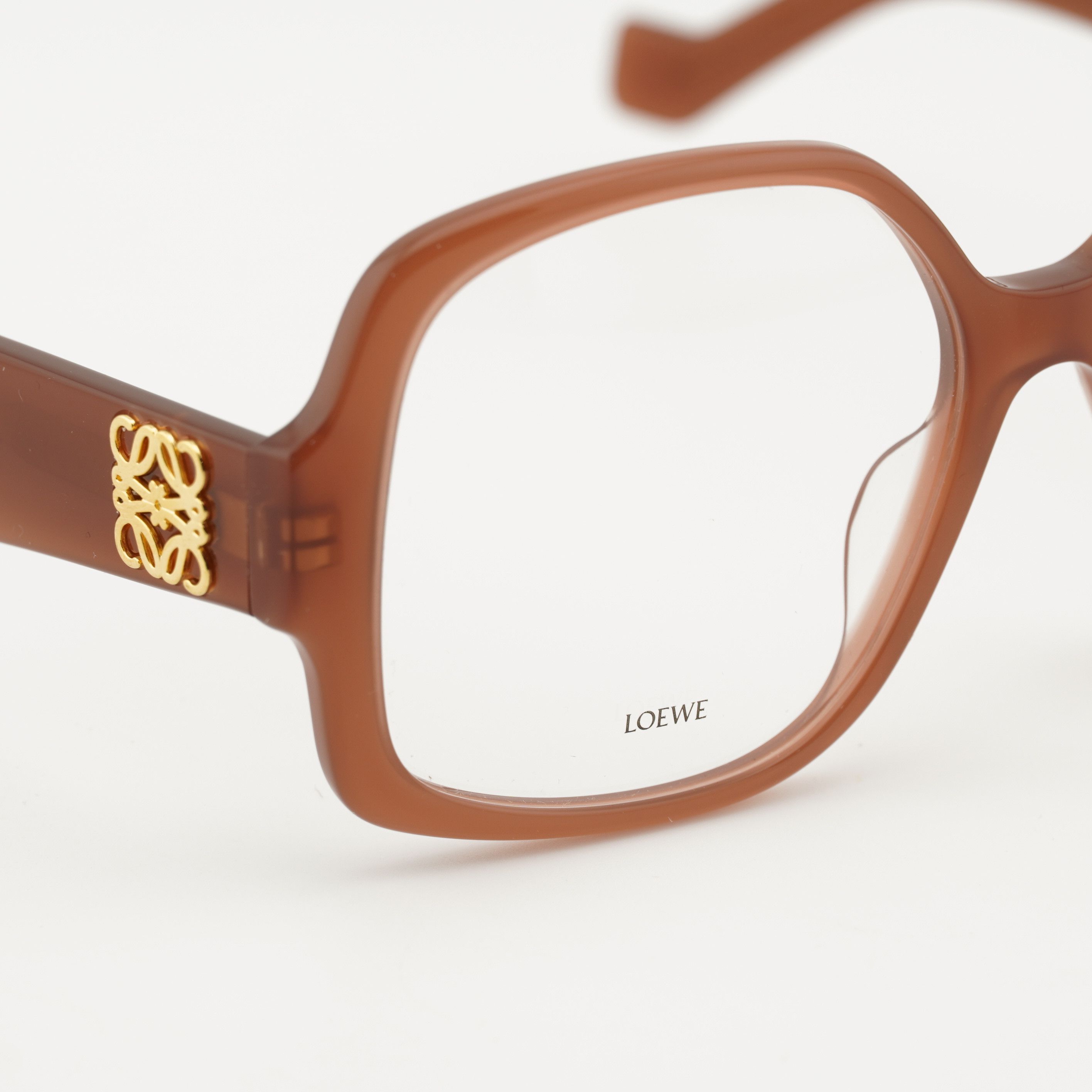 Loewe Loewe LW50051I 066 Eyeglasses Shiny Red 54mm Square Frame Size ONE SIZE - 6 Thumbnail
