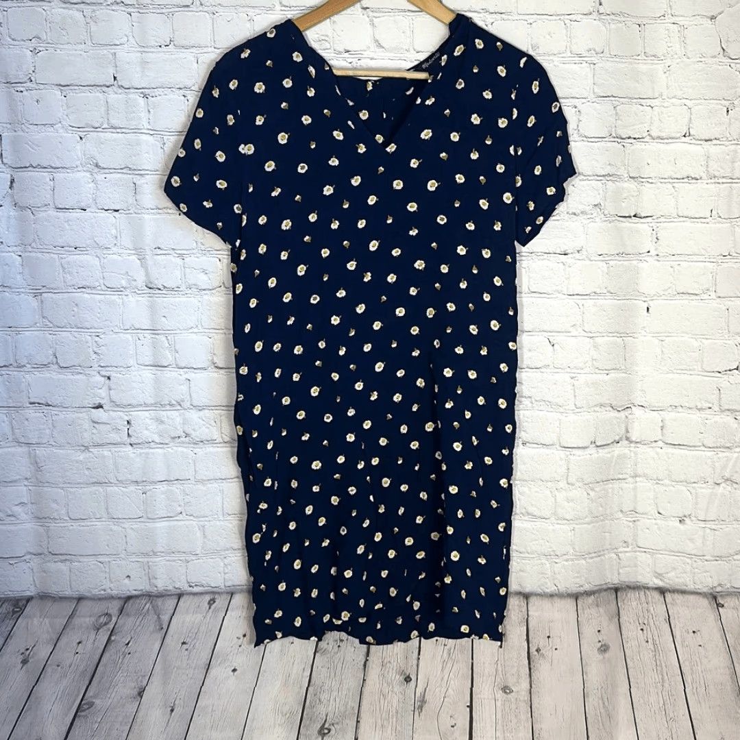 Madewell MADewell Button-Back Easy Dress in Daisy Dots Style AB331 Midi Dress Women S Multicolor Slip Dress Daisy Buttons Back Size S / US 4 / IT 40 - 2 Thumbnail
