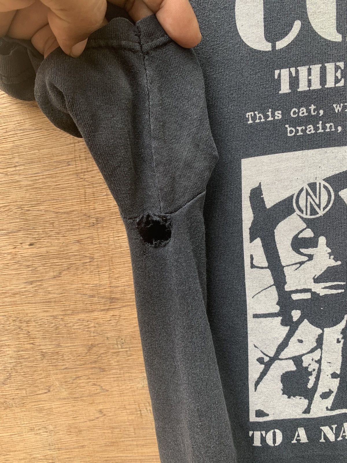 Band Tees Distressed CONFLICT Anarcho-Punk Band The Ungovernable Force Size US M / EU 48-50 / 2 - 13 Thumbnail