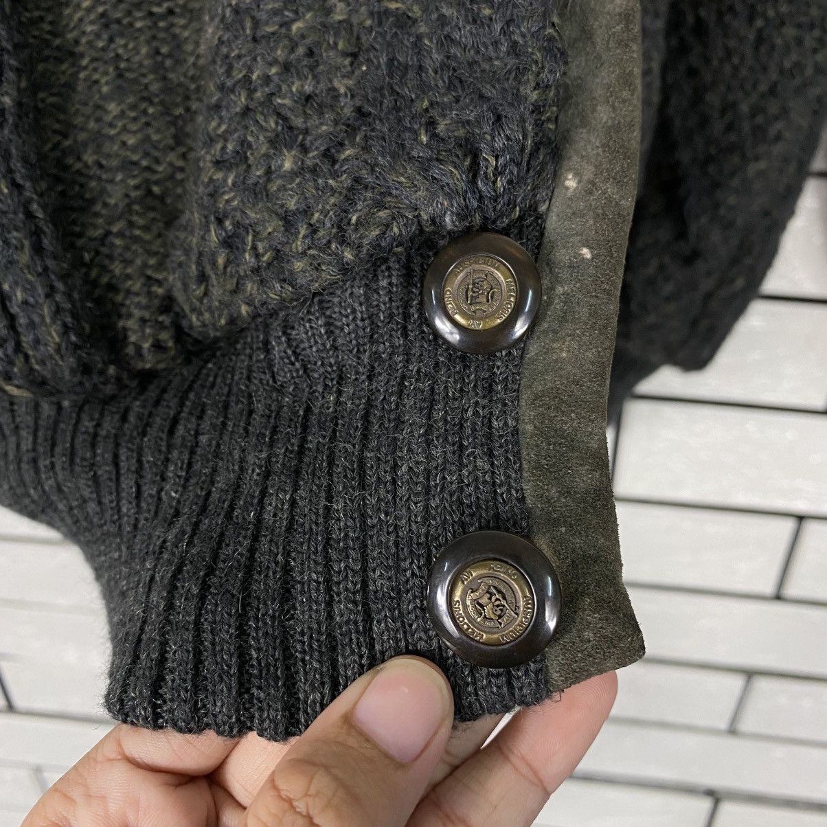 Japanese Brand 📌Vintage Wool Bomber Jacket Nicole St Gilles Issey Miyake Size US L / EU 52-54 / 3 - 17 Thumbnail