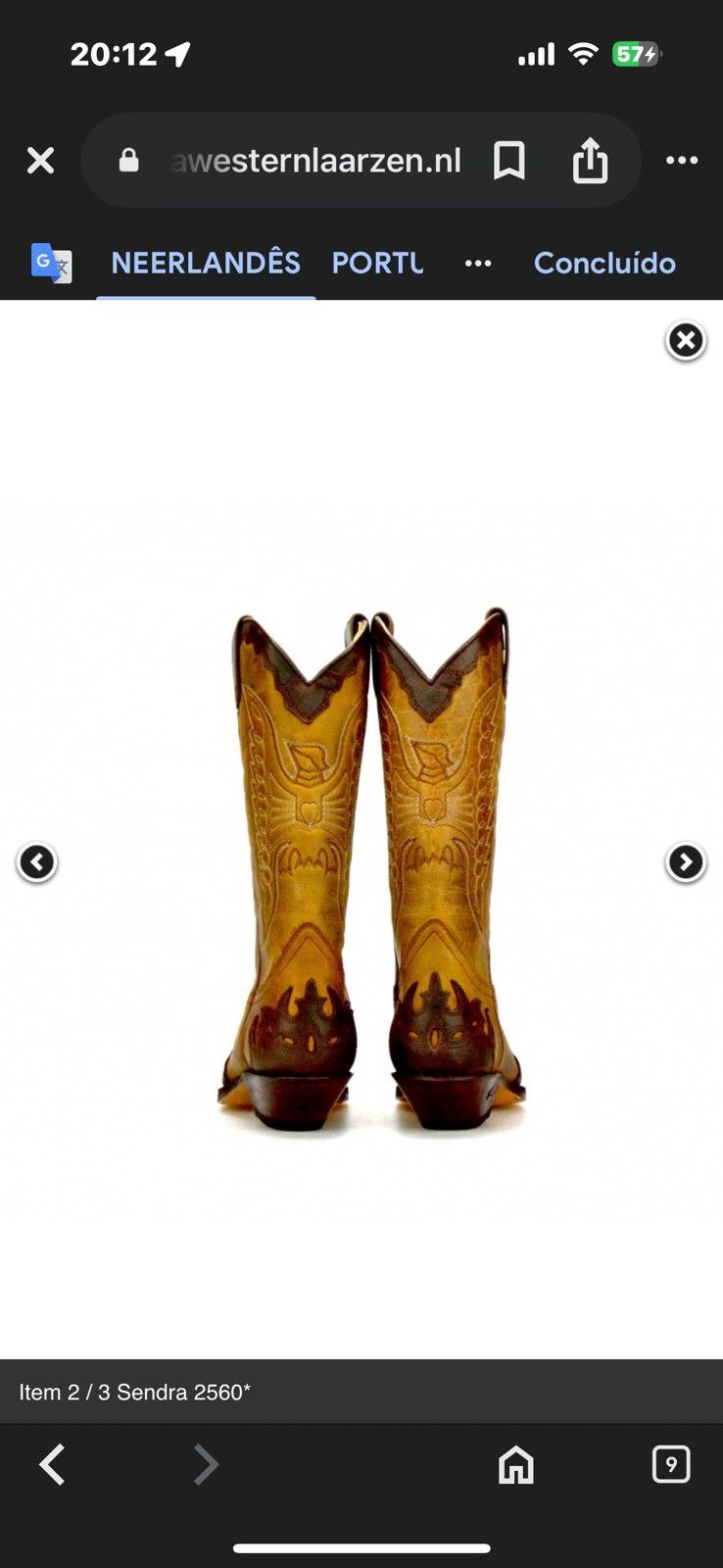 Sendra Sendra 2560 cowboy boots camel 35 Size US 4 / IT 34 - 3 Thumbnail