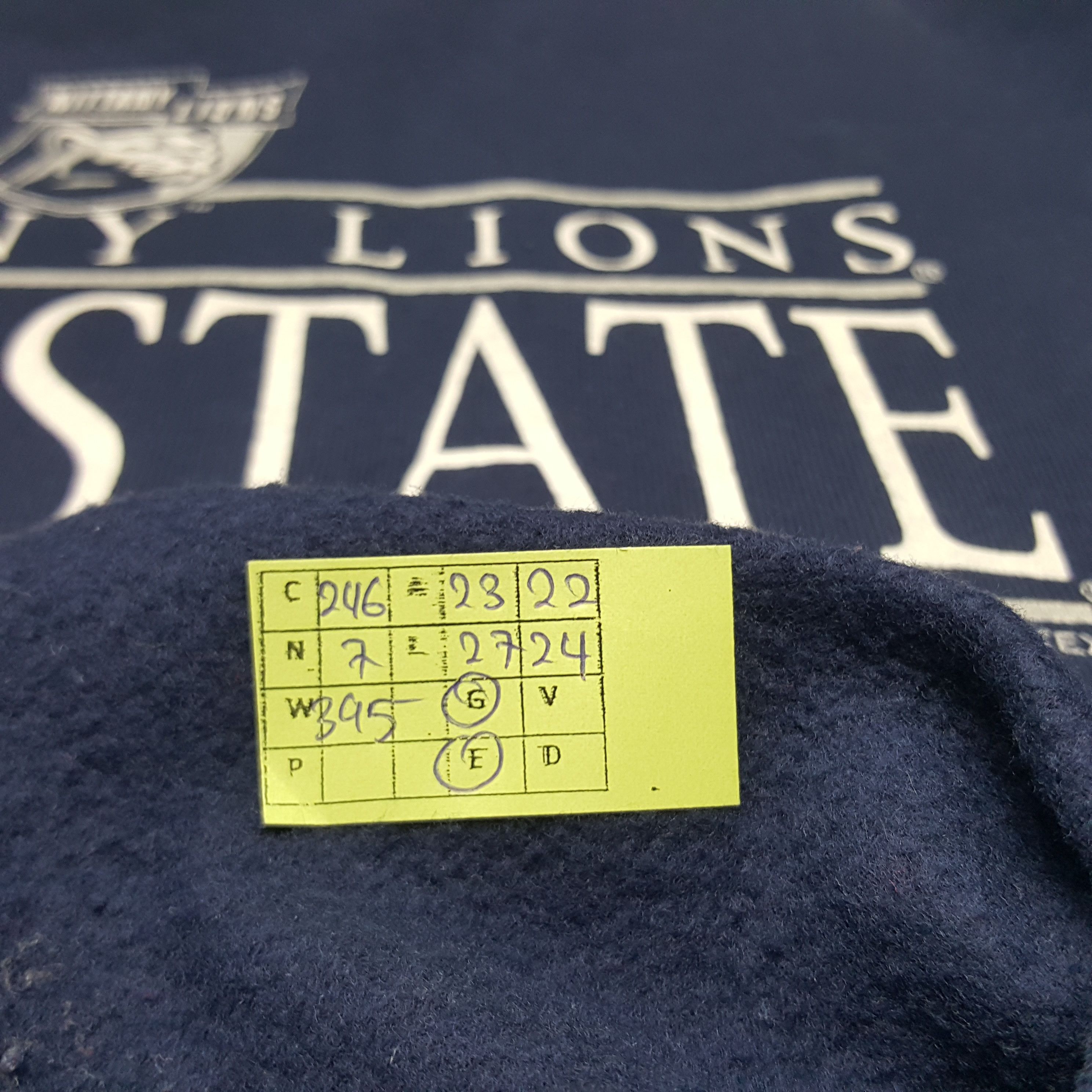 NFL × Vintage Vintage Nitty Lions Penn State Football Team Sweatshirts Size US L / EU 52-54 / 3 - 8 Thumbnail