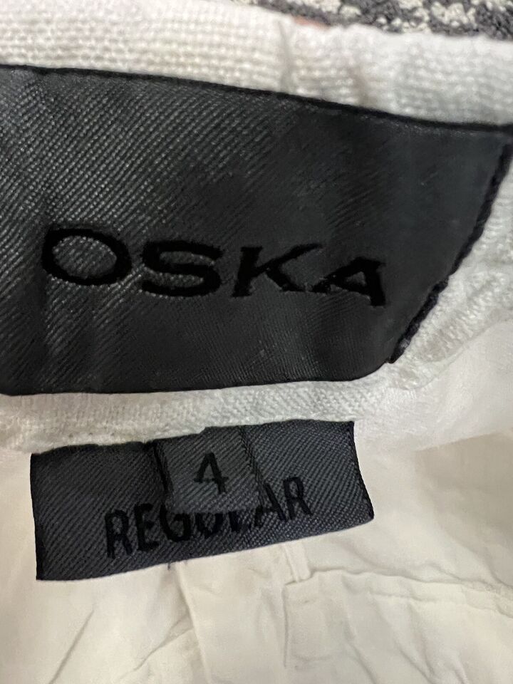 OSKA Oska Pants Linen White Size 4 Size 32" / US 10 / IT 46 - 10 Thumbnail