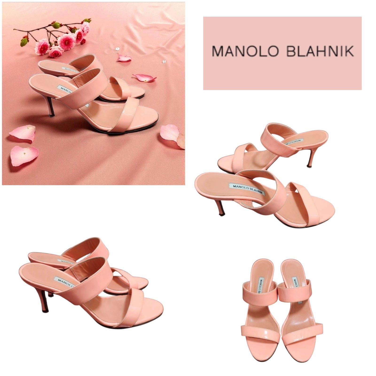 Manolo Blahnik Manolo Blahnik Coral High Heel Shoes Sleek Design Size 36 Size US 5.5 / IT 35.5 - 14 Thumbnail