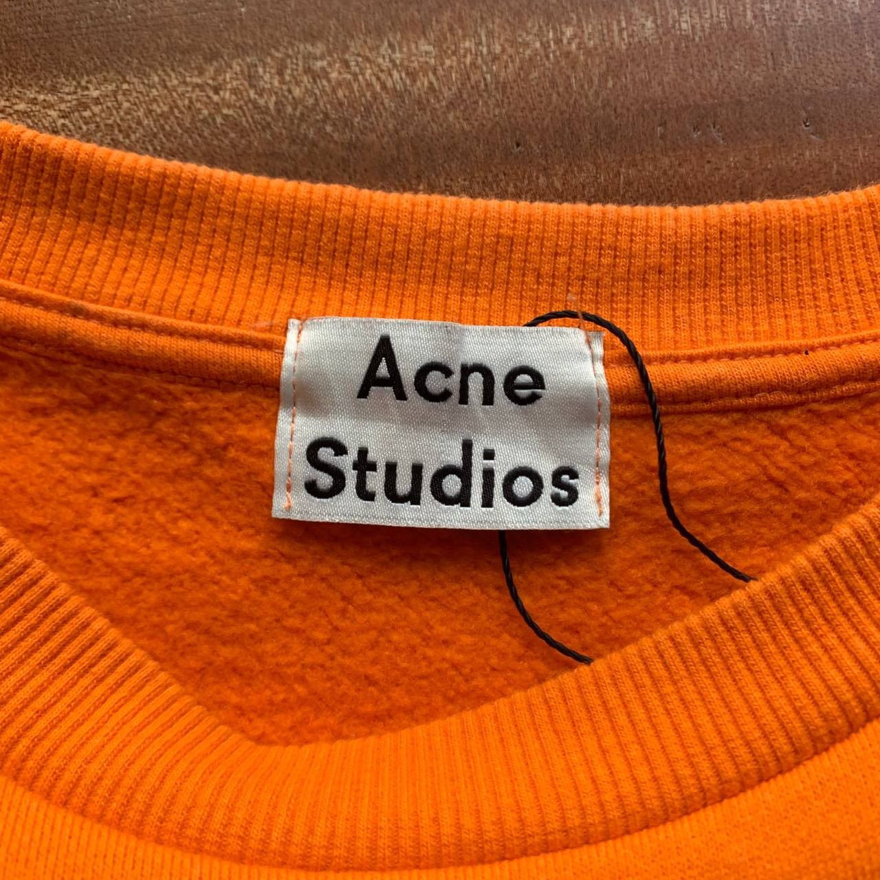 Acne Studios Acne Studios College Slogan PAW14 Orange Sweatshirt Size US M / EU 48-50 / 2 - 3 Thumbnail