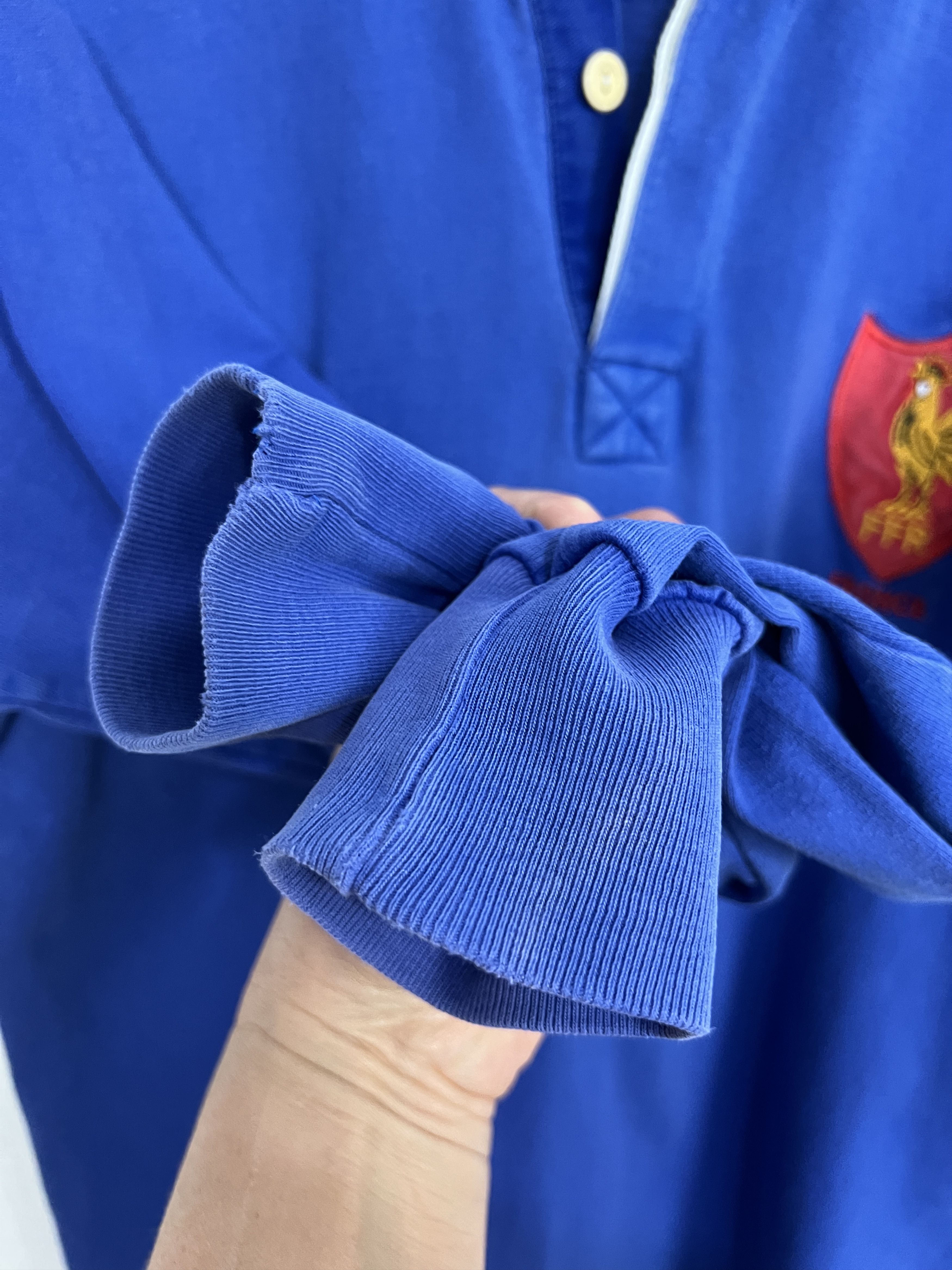 Cotton Traders Vintage 90's France Rugby Union Long Sleeve Jersey Trikot Size US S / EU 44-46 / 1 - 5 Thumbnail