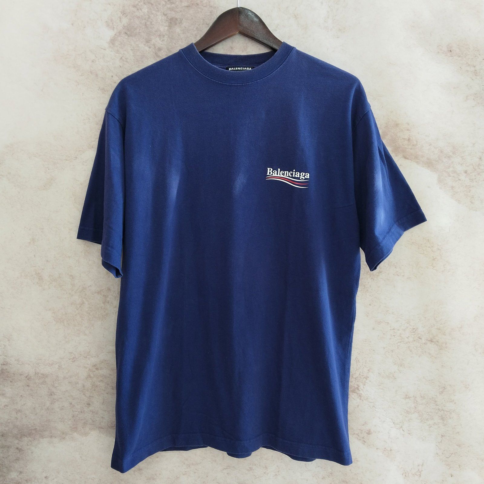 Balenciaga Balenciaga Political Campaign T-Shirt Navy XXS Size US XXS / EU 40 - 1 Thumbnail