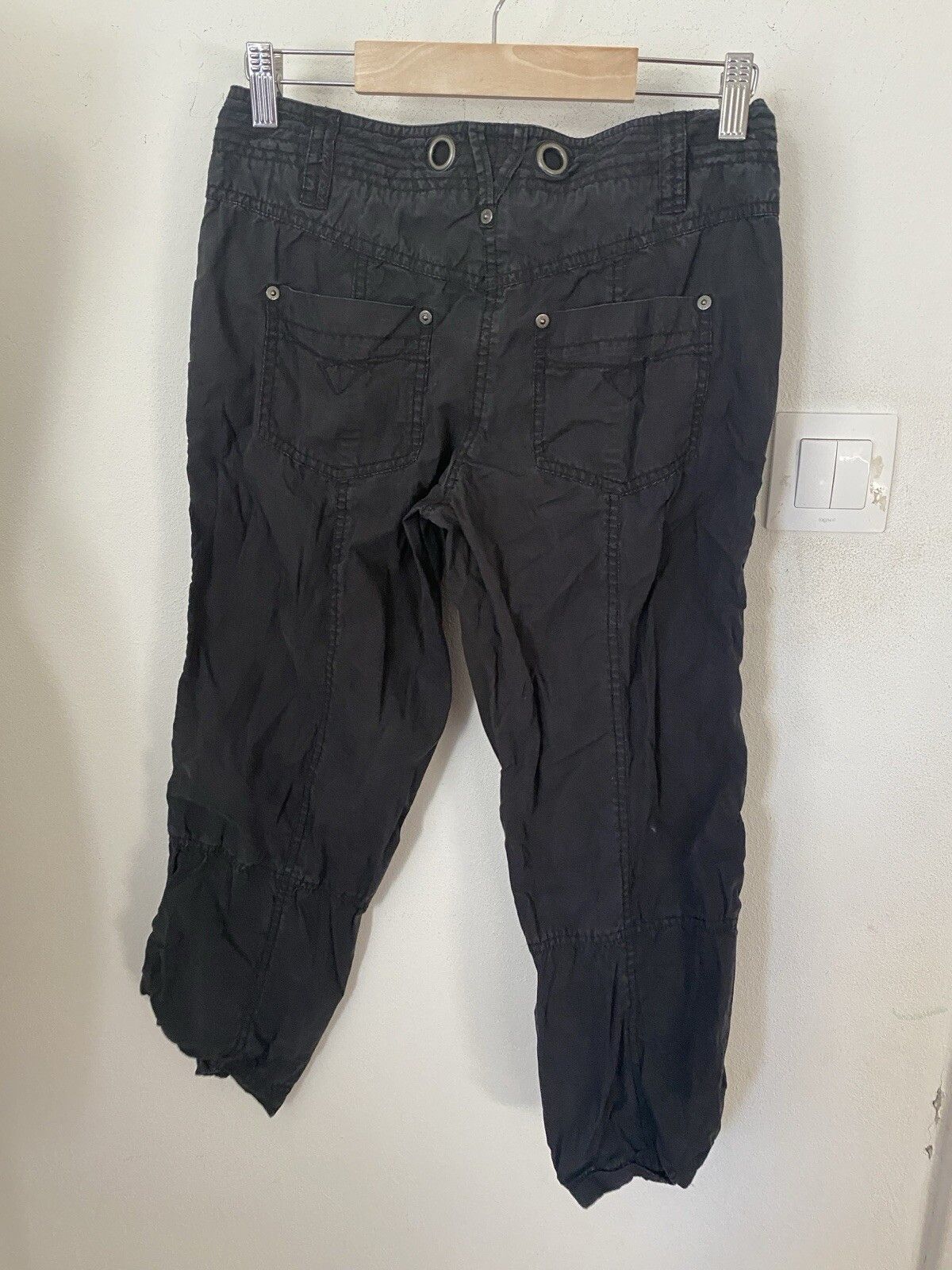 Other Zero Cargo Cropped Pants Black Size 6 Ol7 Size 28" / US 6 / IT 42 - 2 Thumbnail