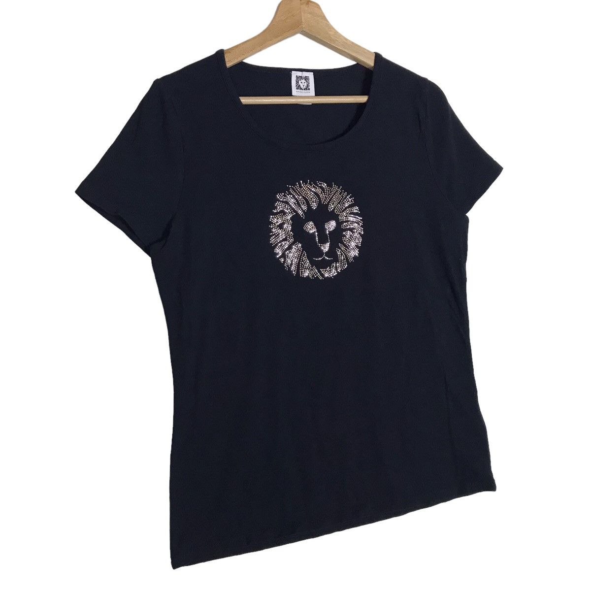 Anne Klein Vintage Anne Klein Big Logo Stretch Shirt Size L / US 10 / IT 46 - 4 Thumbnail