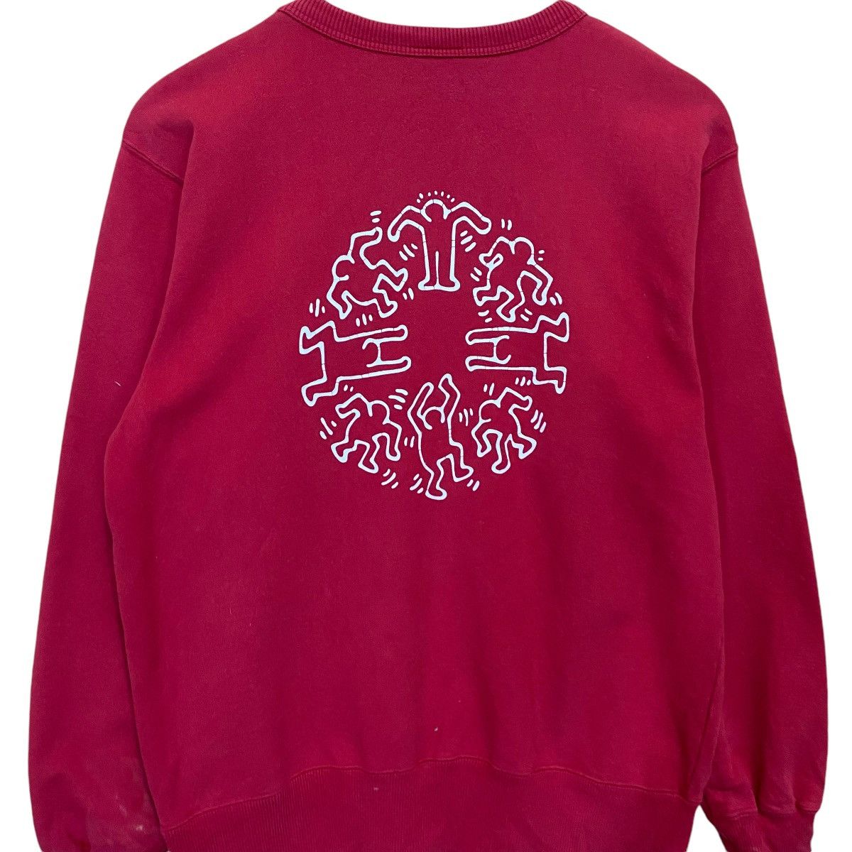 Japanese Brand × Keith Haring Keith Hiring Big Logo Crewneck Sweatshirt Size US M / EU 48-50 / 2 - 4 Thumbnail