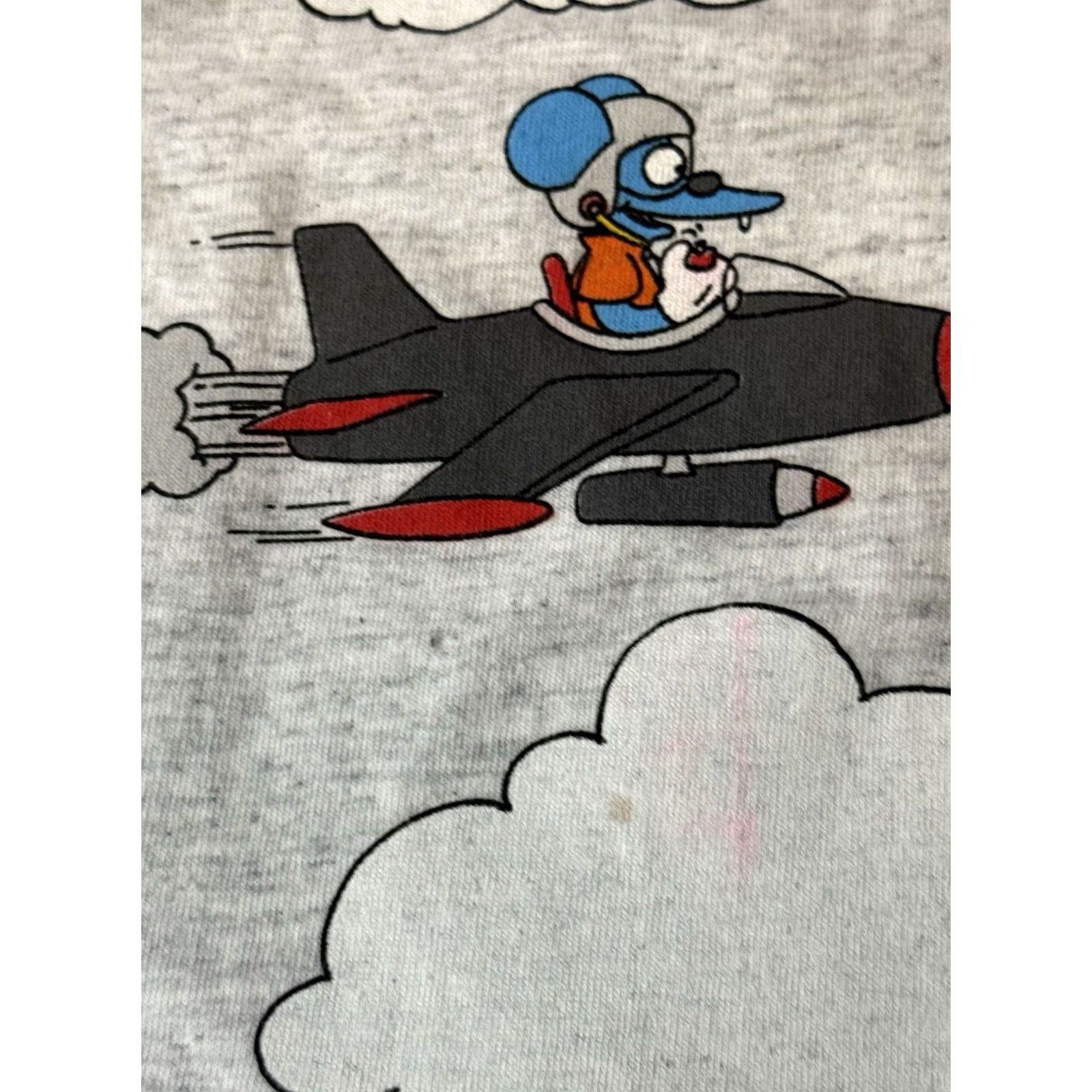 Vintage VINTAGE The Simpsons Itchy & Scratchy Promo Shirt XL Gray Short Sleeve Mens T-Shirt 90s AOP Matt Groening Creative Images Size US XL / EU 56 / 4 - 5 Thumbnail