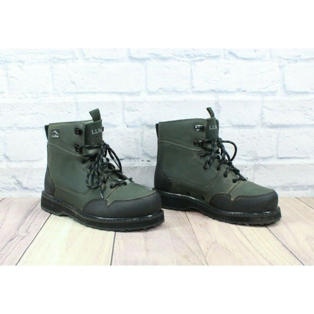 L.L. Bean LL Bean Emerger Gray Leather Wading Fishing Boots Size US 5 / EU 37 - 3 Thumbnail