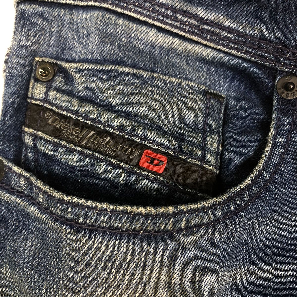 Diesel 🔥Vintage Slim Cut Denim Biker Wear Diesel Distressed Design Size US 30 / EU 46 - 16 Thumbnail