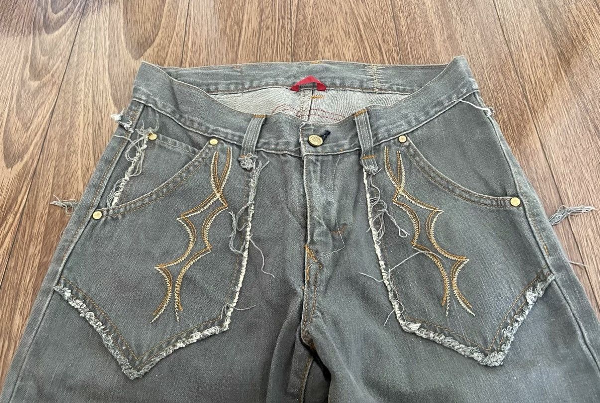 Edwin EDWIN GENUINE QUALITY 503 Distressed Lace Detailing Jeans Size US 32 / EU 48 - 3 Thumbnail