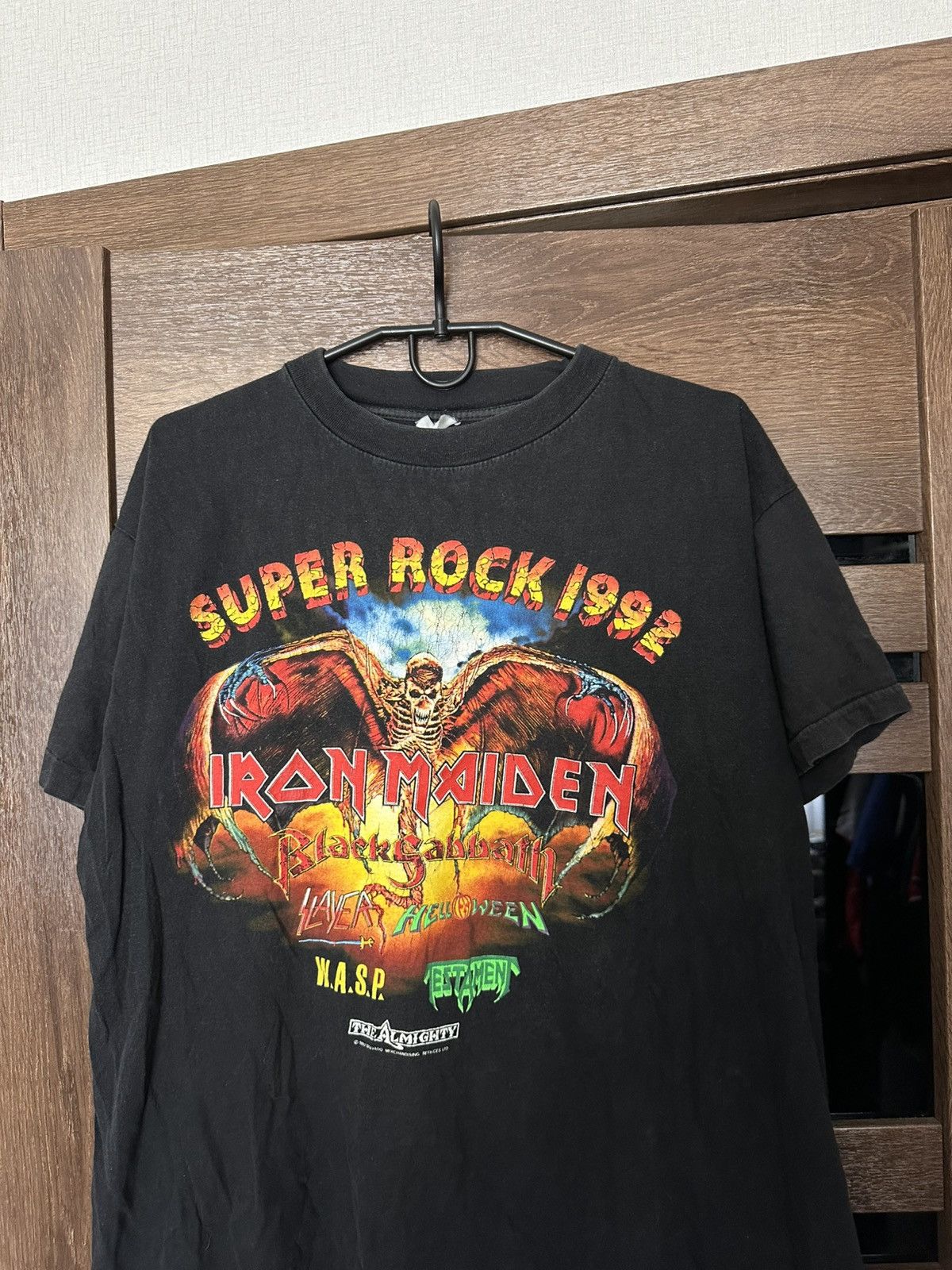 Band Tees 1992 Super Rock Mannheim Vintage Band T-Shirt Tee Slayer Size US L / EU 52-54 / 3 - 3 Thumbnail
