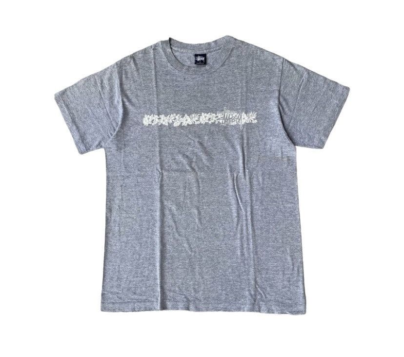 image of 90’S Stussy Hawaii Tee in Grey, Men's (Size Large)