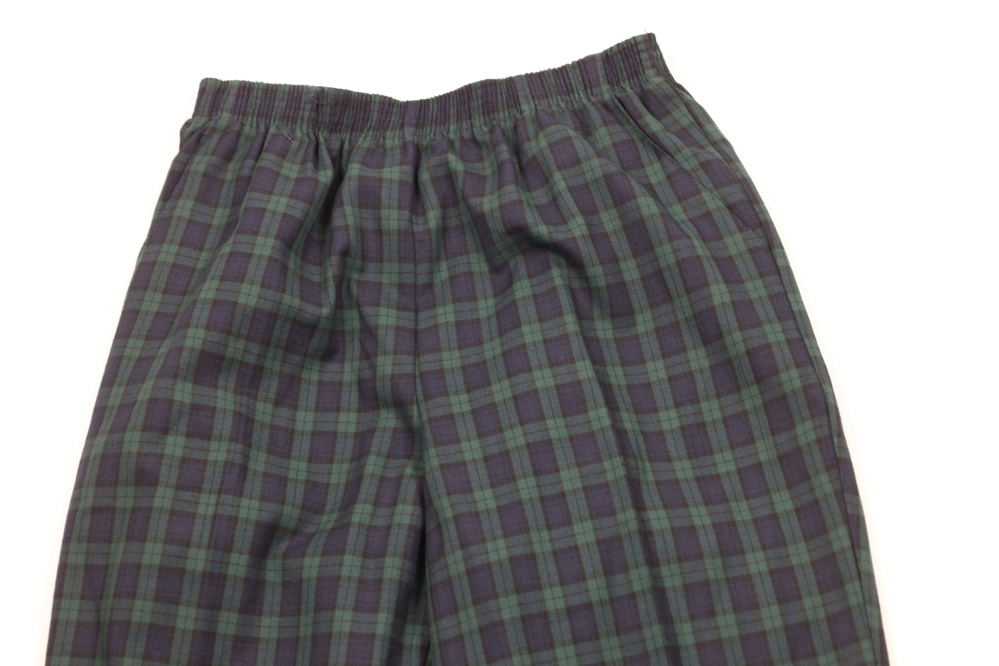 Vintage Vintage 90s Streetwear Tapered Leg Flannel Pants Plaid USA Size 36" / US 14 / IT 50 - 2 Thumbnail