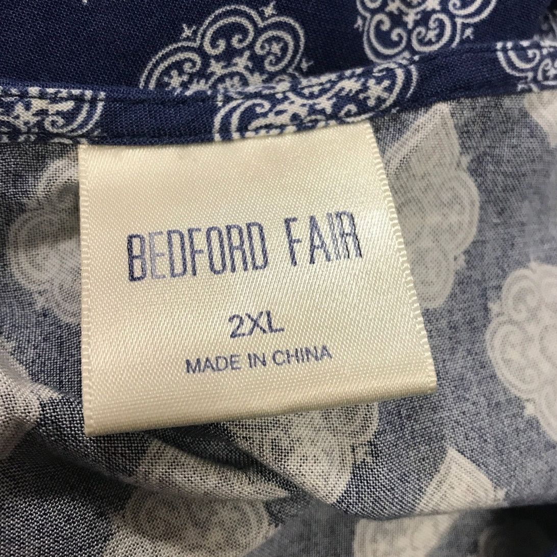 Other Bedford Fair Scoop Neck Short Sleeve Midi A-line Dress 2XL Size XXL / US 16-18 / IT 52-54 - 3 Thumbnail