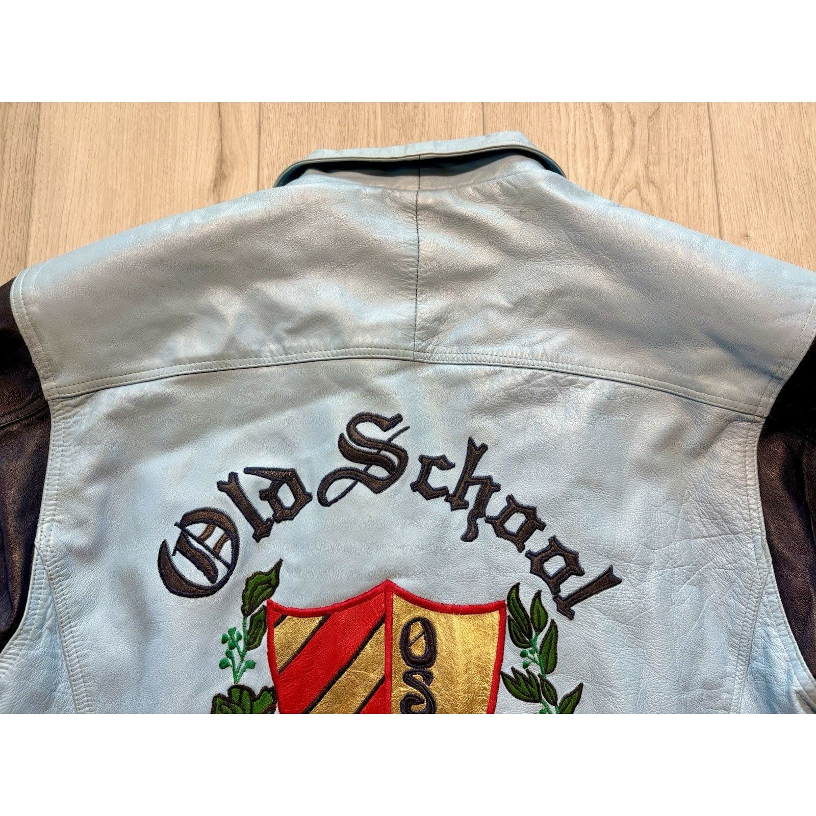 Leather VTG 90s Old School University Streetwear XL Leather Jacket Size US XL / EU 56 / 4 - 16 Thumbnail