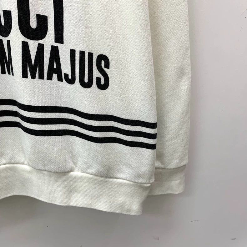 Gucci Gucci Co-branded white logo letter printed cotton hooded d Size US XXL / EU 58 / 5 - 4 Thumbnail
