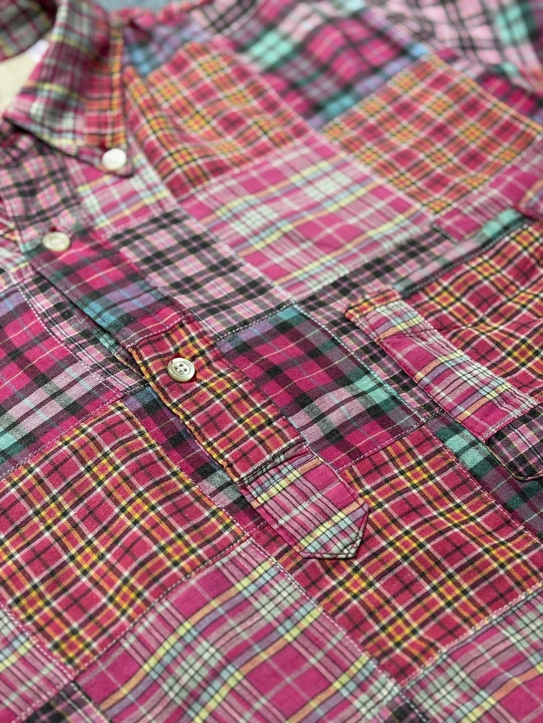 Japanese Brand Hr market blue blue japan Madras patchwork pattern Size US M / EU 48-50 / 2 - 6 Thumbnail