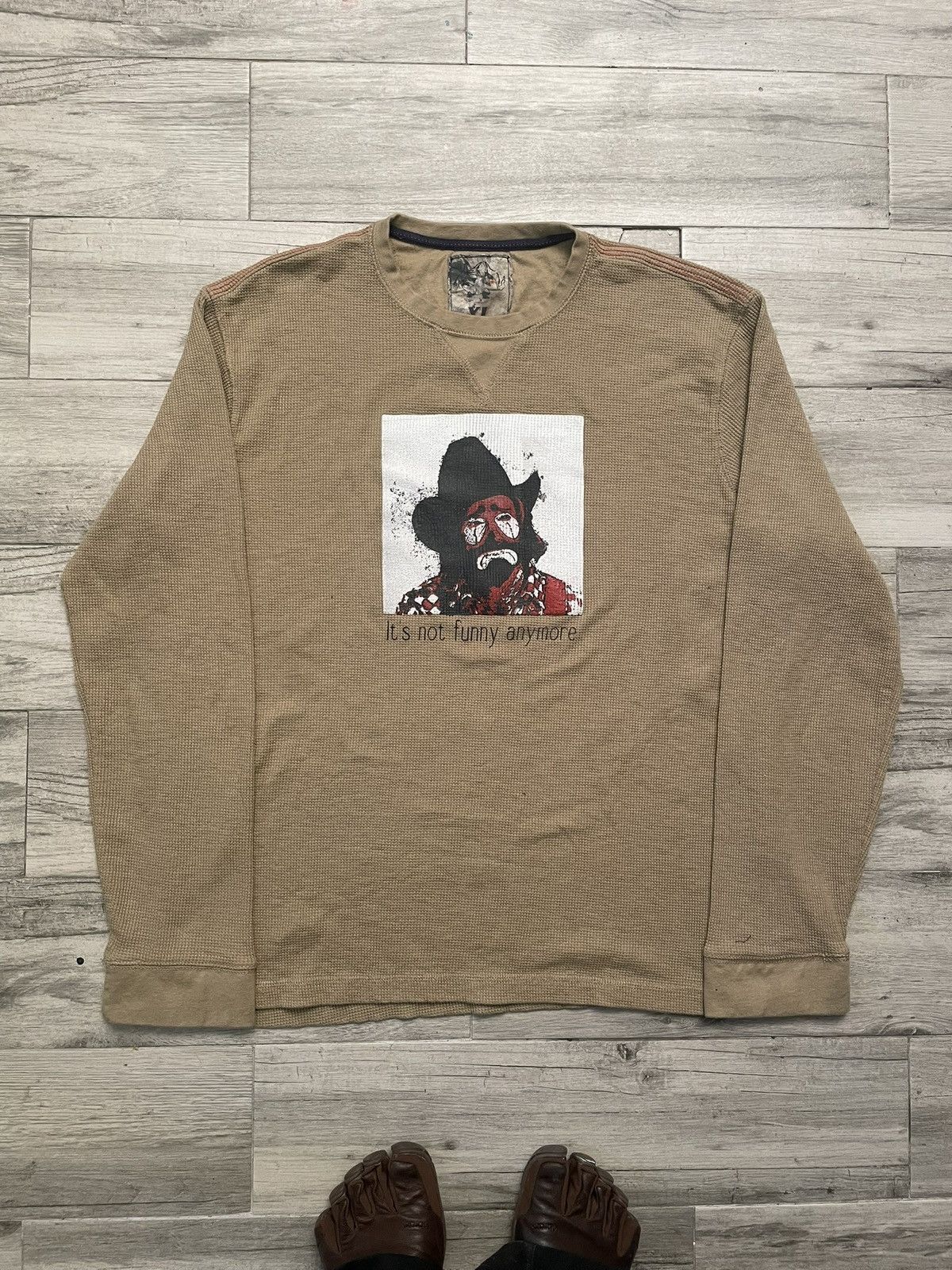 Vintage “It’s not funny anymore” thermal Size US XL / EU 56 / 4 - 1 Thumbnail