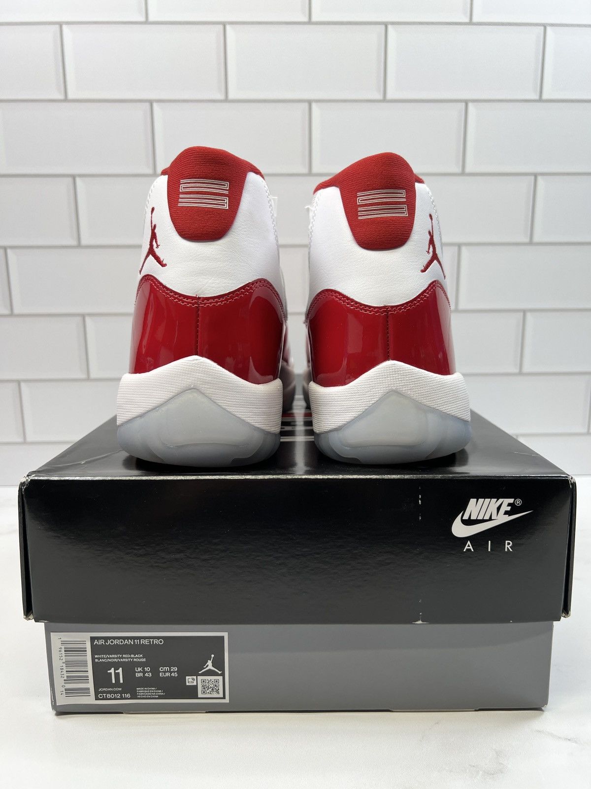 Jordan Brand NEW Nike Retro Air Jordan Cherry Red 11s 11 Men’s Men Size US 11 / EU 44 - 3 Thumbnail