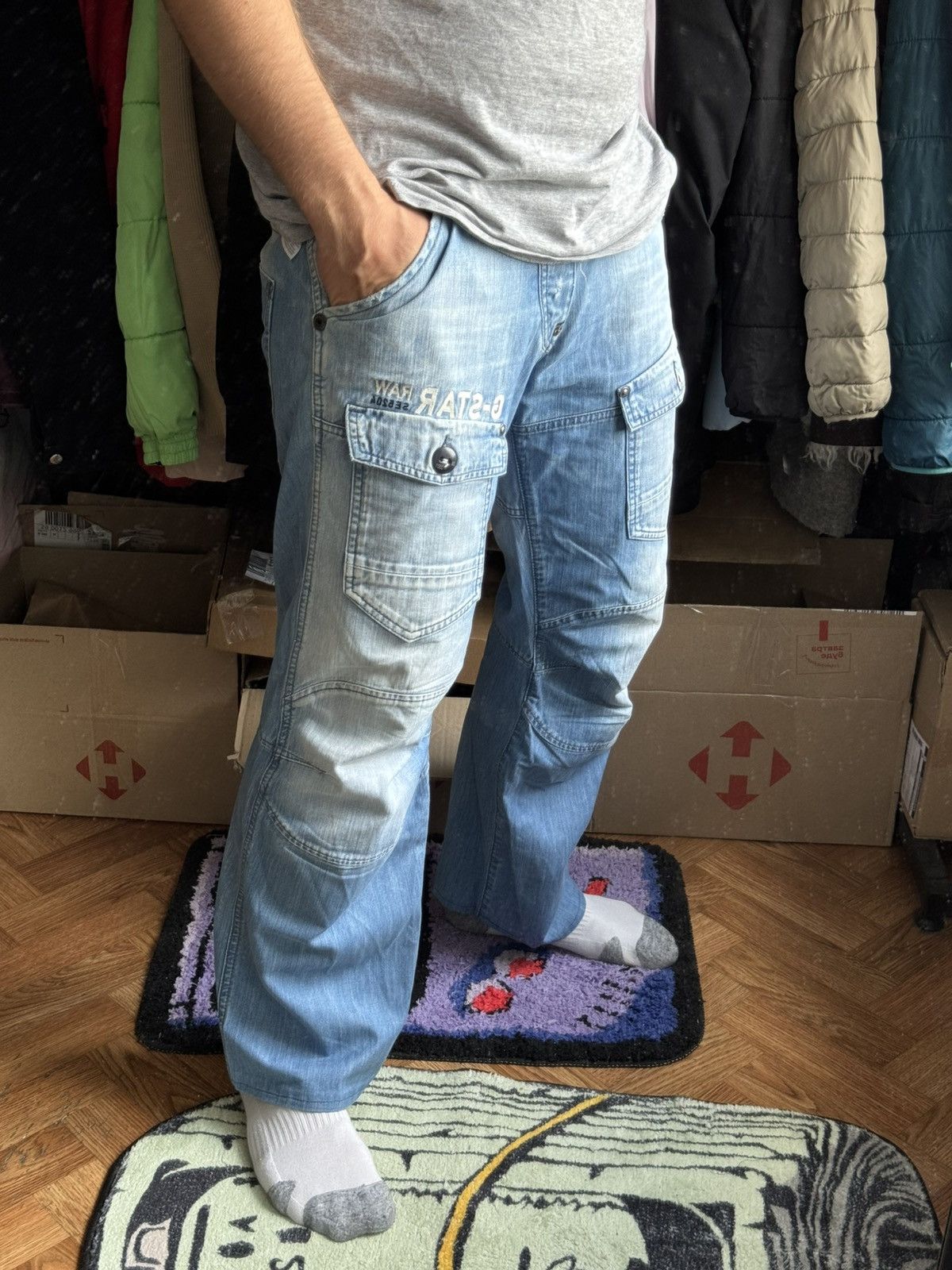 G-Star Vintage 00s streetwear G-Star awesome denim pants jeans Size US 34 / EU 50 - 3 Thumbnail