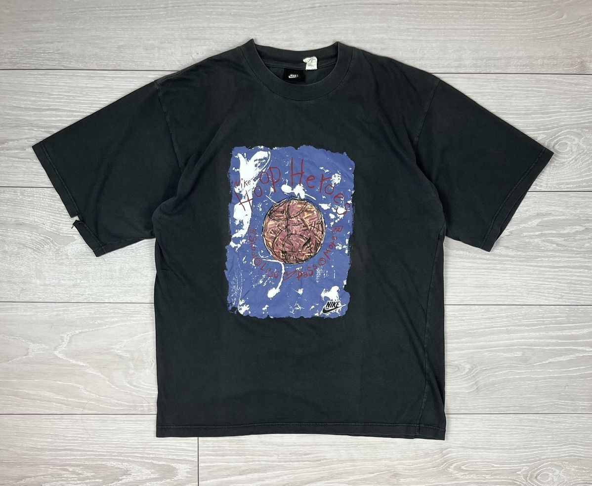 Rare Nike 90s Vintage Hoop Heroes Basketball T Shirt