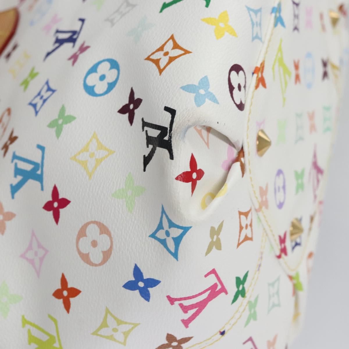 Louis Vuitton LOUIS VUITTON Monogram Multicolor Annie GM Tote Bag White Size ONE SIZE - 12 Thumbnail