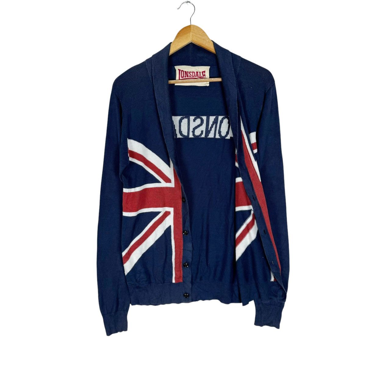 Lonsdale ☀️LONSDALE X RATTLE TRAP UK FLAGS CARDIGAN Size US L / EU 52-54 / 3 - 5 Thumbnail