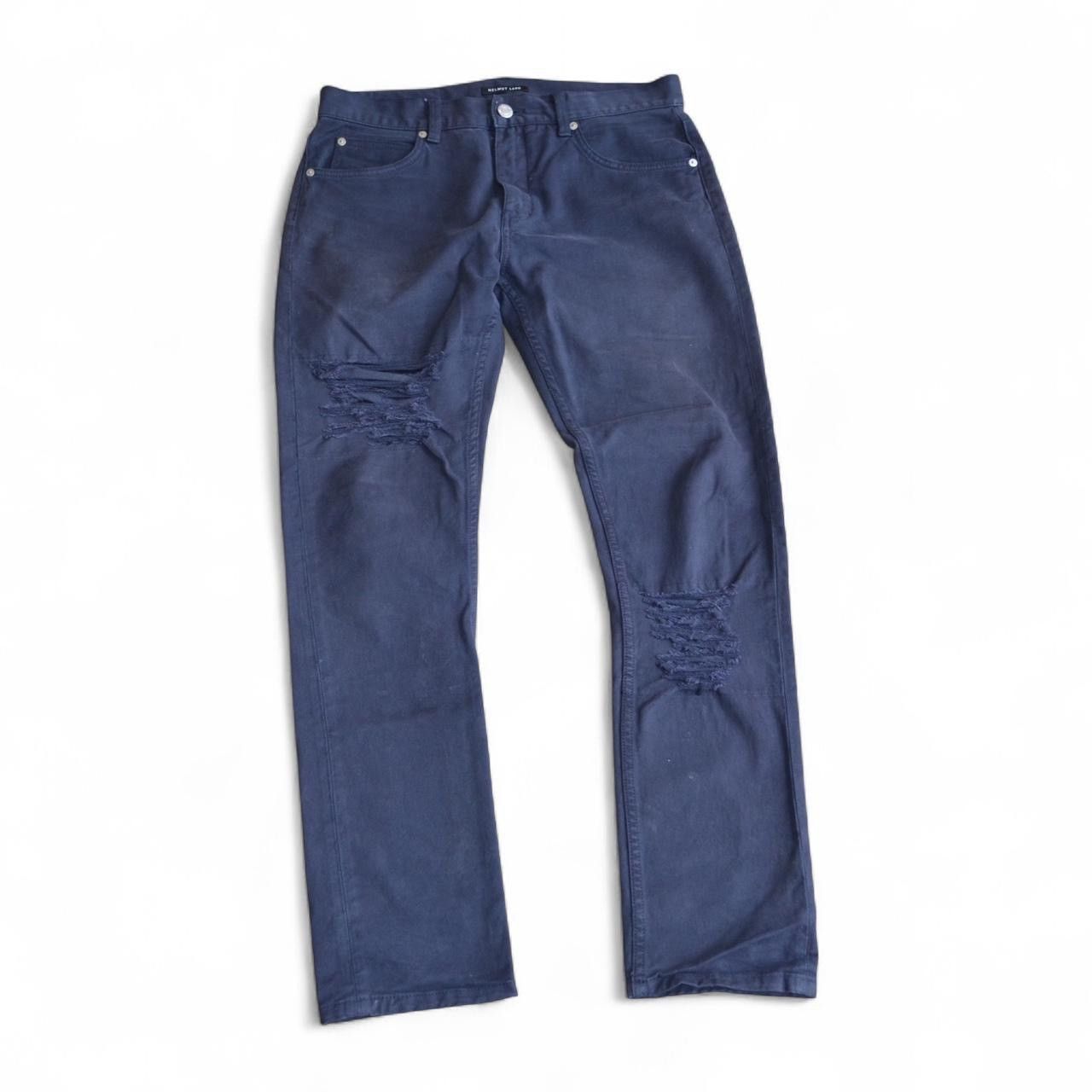 Helmut Lang Helmut Lang dark navy slim denim jeans 100% cotton 32 Size US 32 / EU 48 - 1 Thumbnail