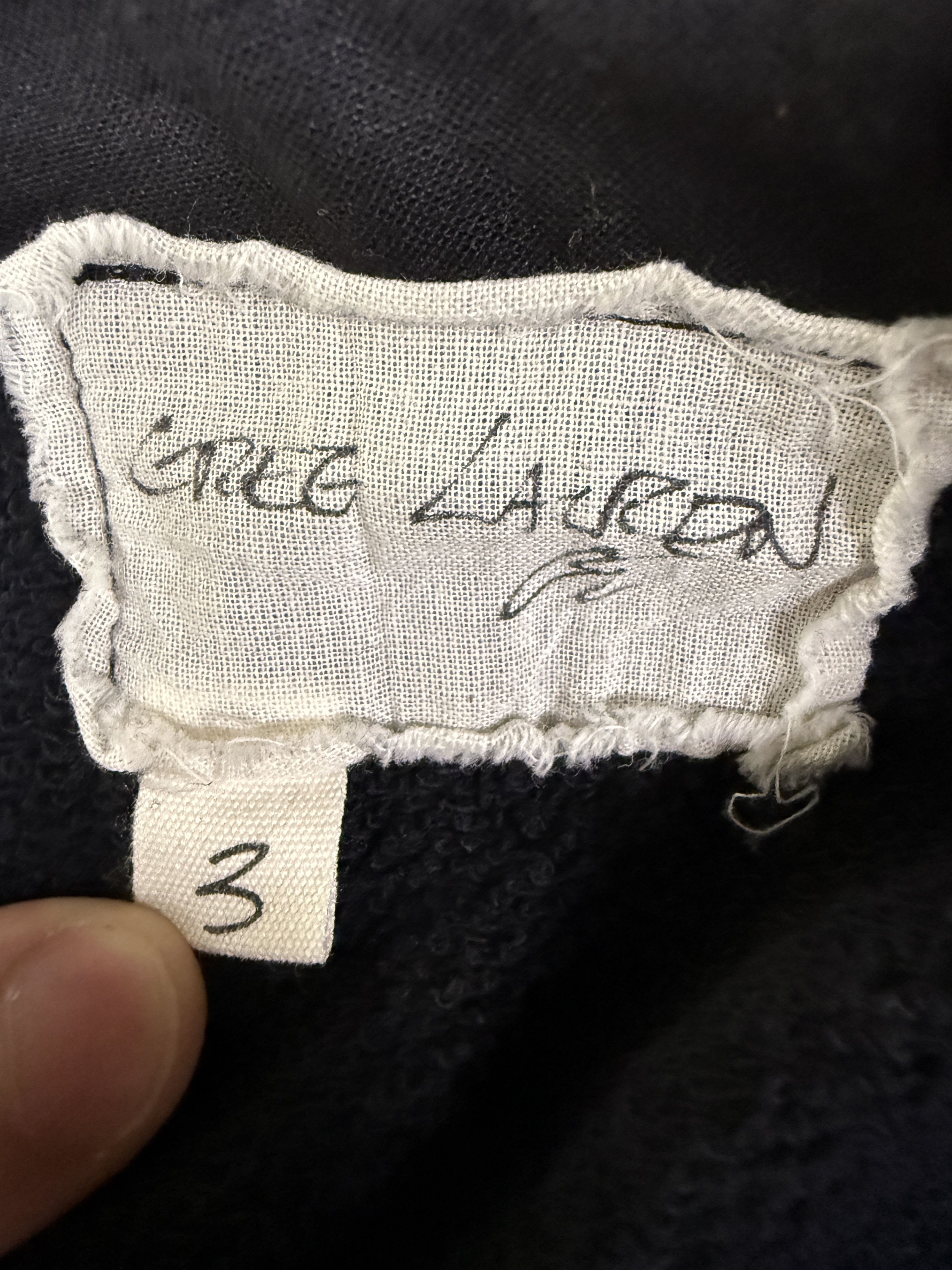 Greg Lauren Greg Lauren SAMPLE 50/50 Black Satin Lounge Pants Size US 34 / EU 50 - 9 Thumbnail