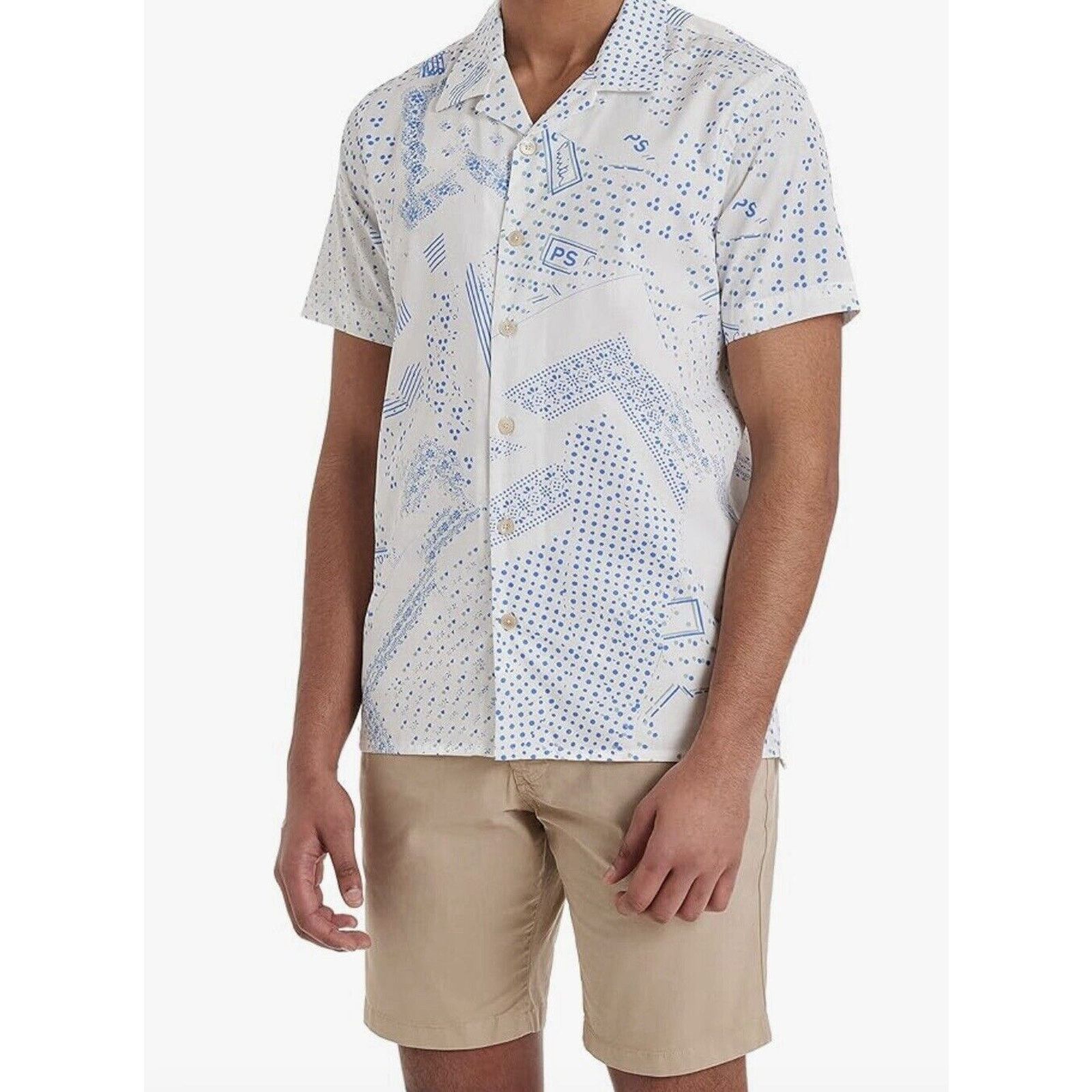 Paul Smith NWT $175 Paul Smith Short Sleeve Button Front Camp Shirt Med Size US M / EU 48-50 / 2 - 1 Thumbnail