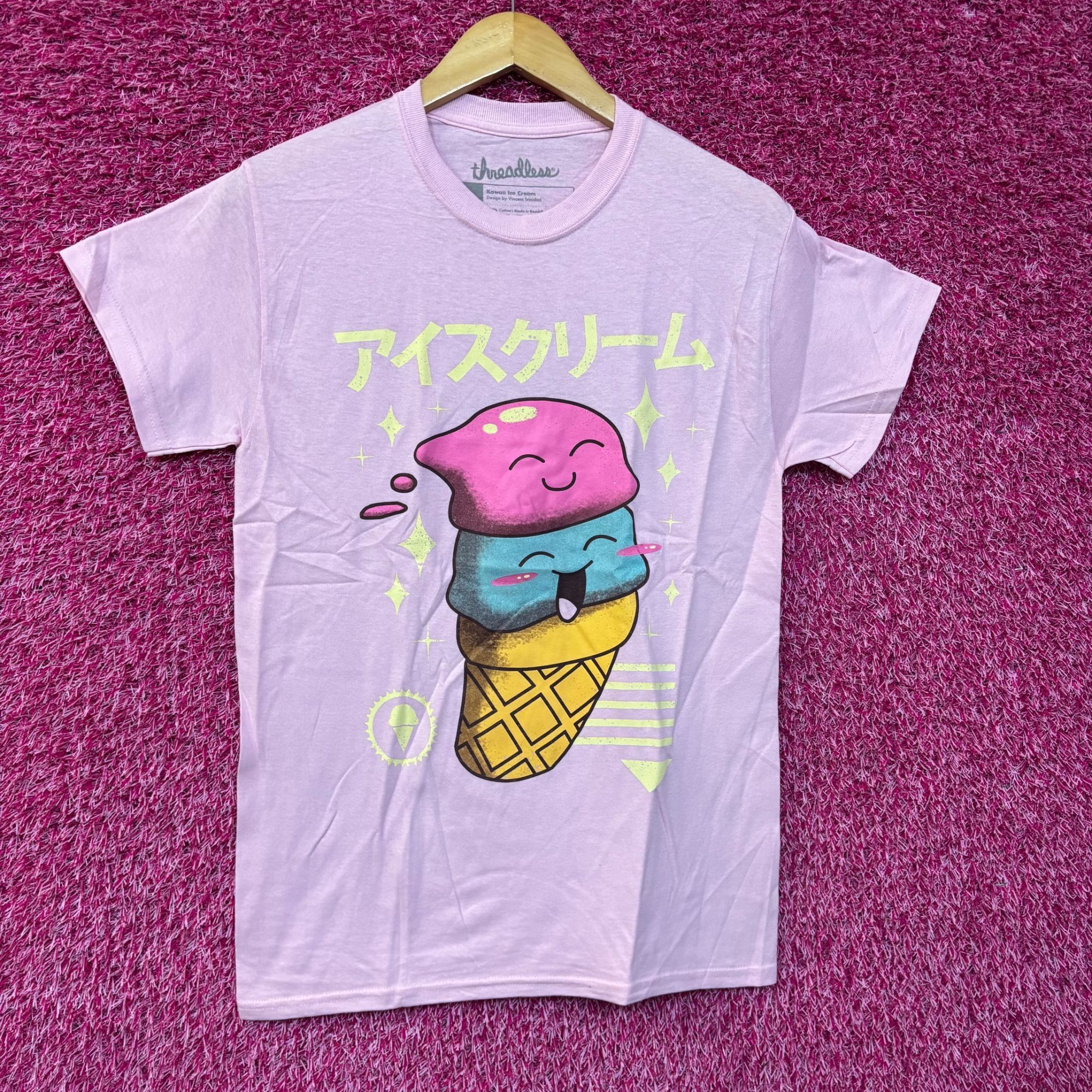Threadless Threadless Kawaii Ice cream Graphic Design T-Shirt Small Size US S / EU 44-46 / 1 - 1 Thumbnail